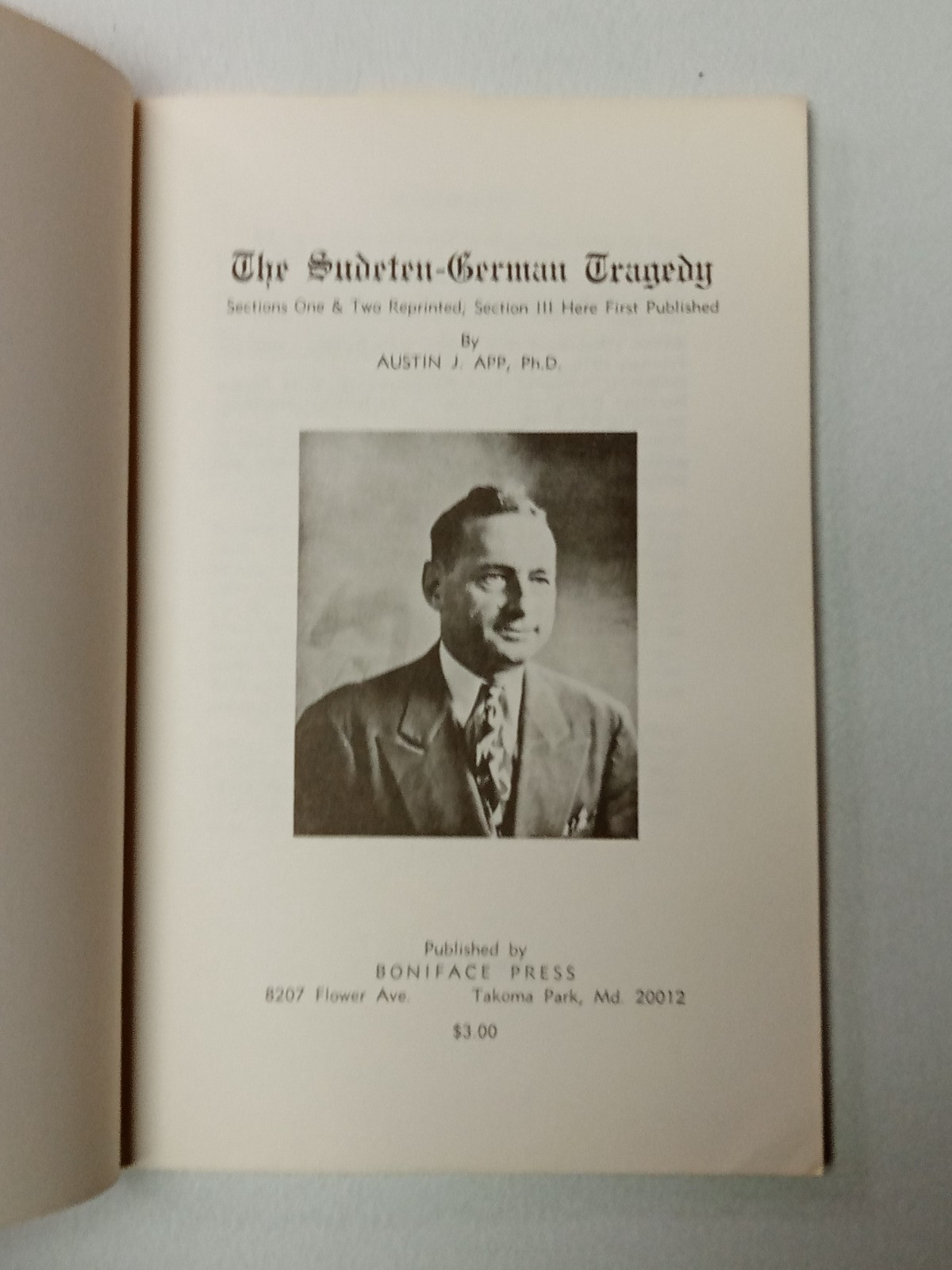 The Sudeten-German Tragedy by Austin App