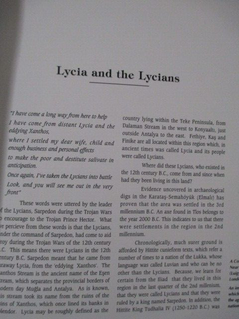 Lycia Land of Light Turkey Paperback Book Ihan Aksit 180 Pages 2000 8.5 X 8.5 in