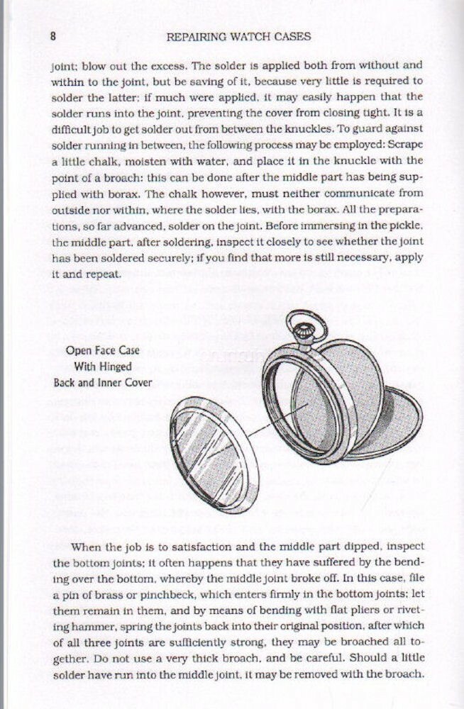 Repairing Watch Cases by Schwanatus & Fenimore, New Copy of Popular Reprint