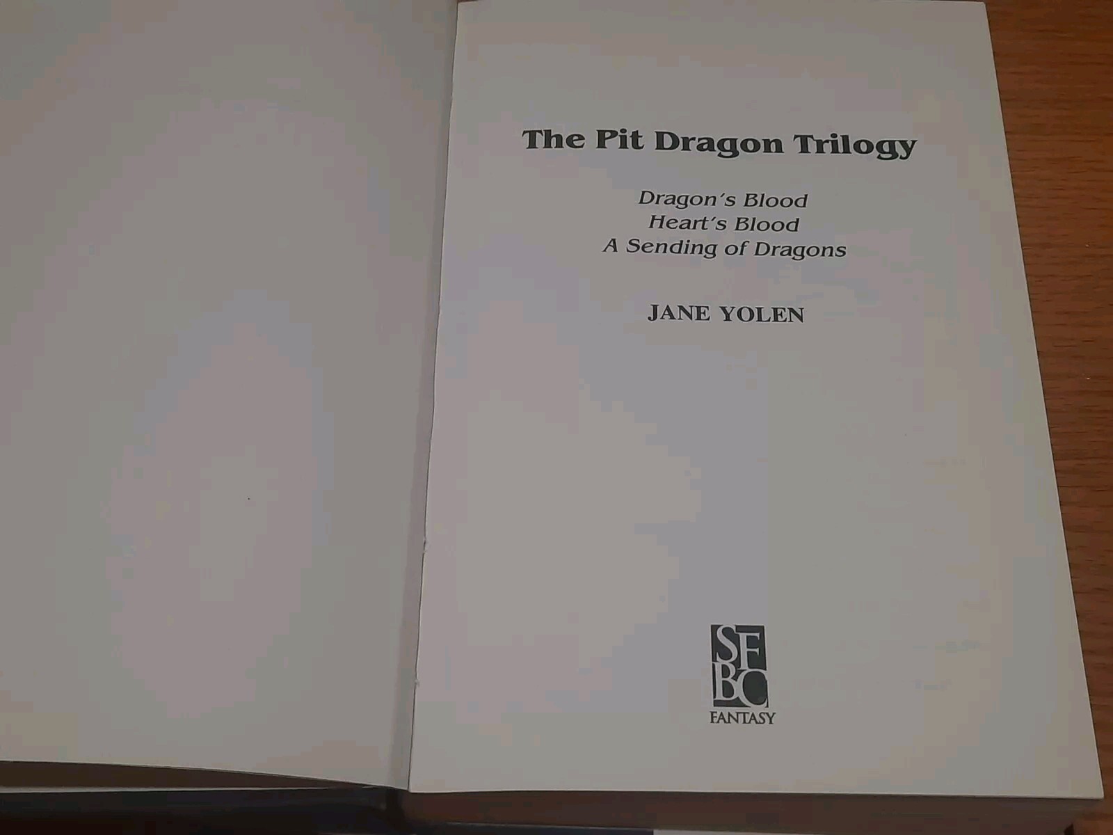 Pit Dragon Trilogy Three Volumes in One by Jane Yolen Bob Eggleton Jacket BCE