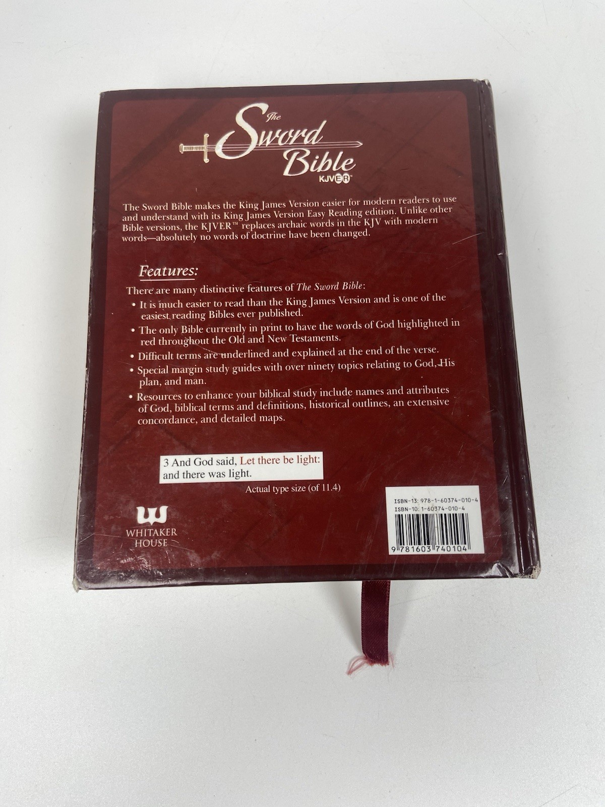 The Sword Bible KJVER Easy Reading Study Bible Large Print Red Letter Hardcover