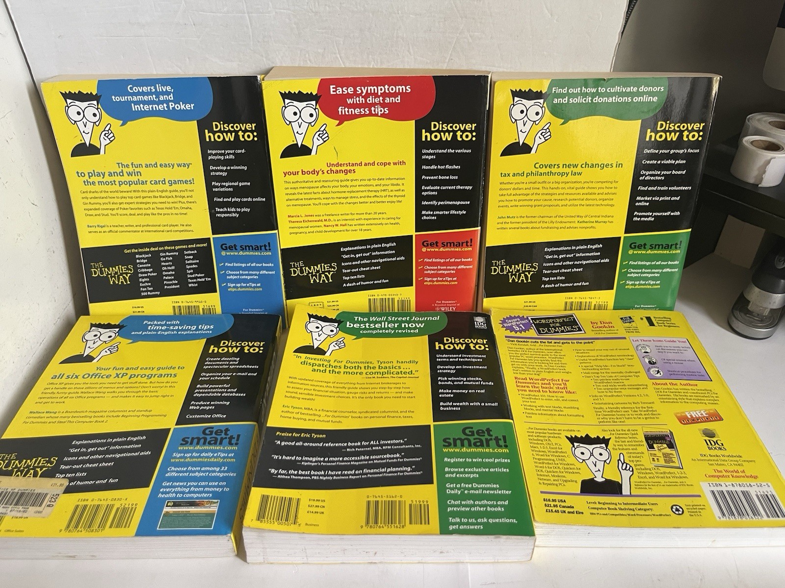 Lot 18 Books For Dummies Mixed Titles & Years Trade Paperback Books Only
