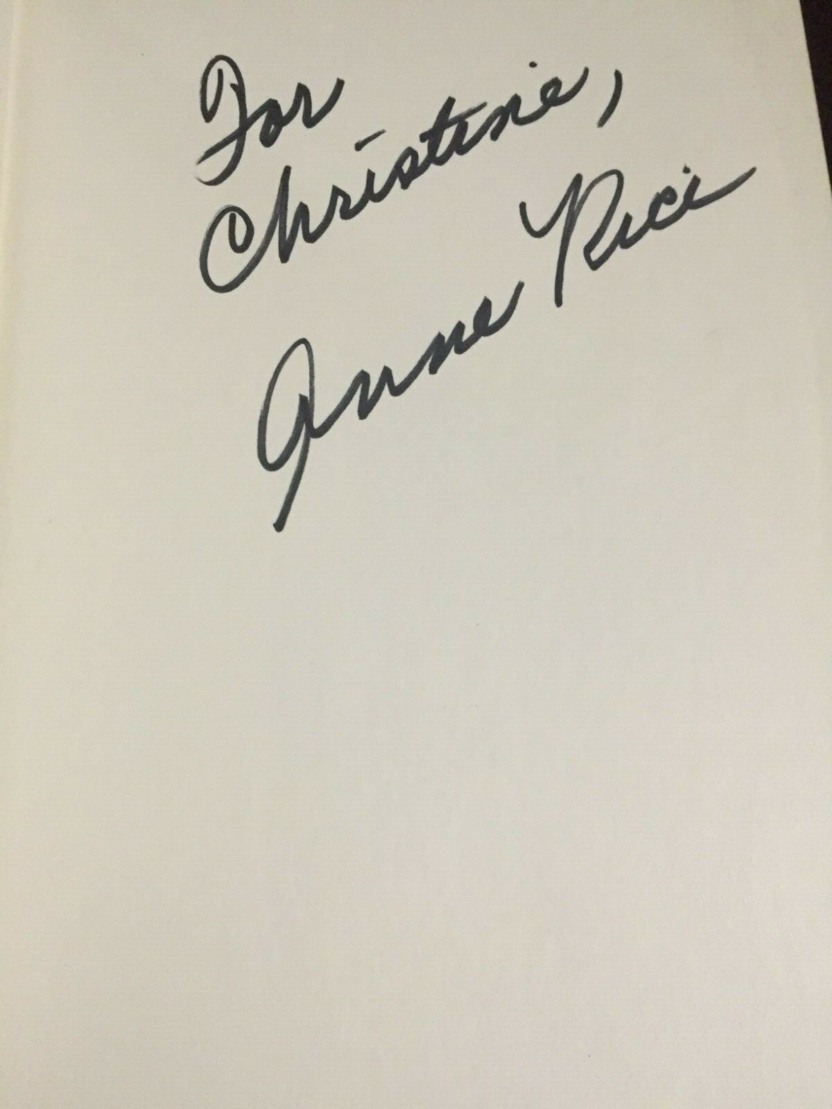 Vampire Chronicles Ser.: Memnoch the Devil by Anne Rice (1995, Hardcover) SIGNED