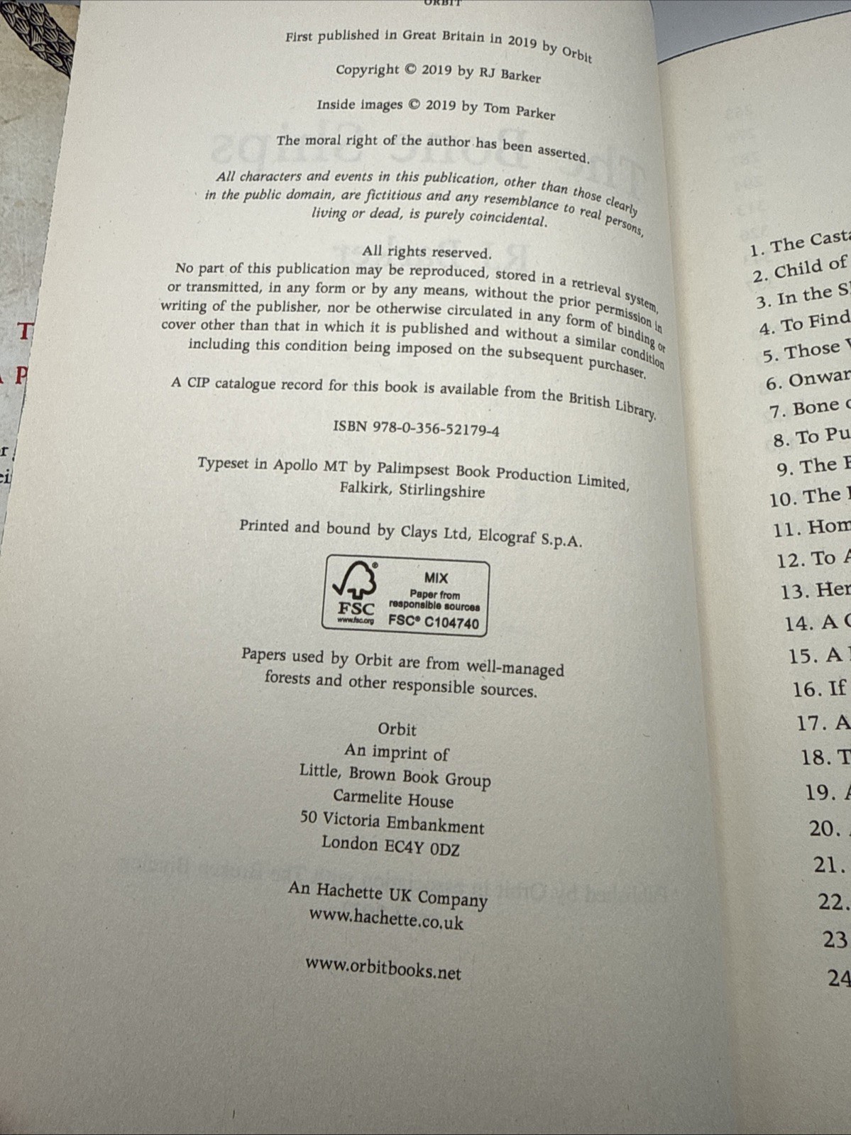 The Bone Ships RJ Barker SIGNED Numbered #25 of 1500 Broken Binding Edition