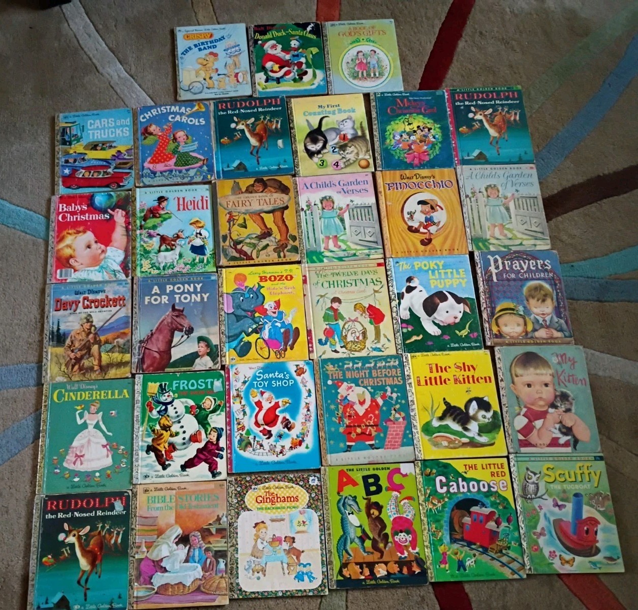 Lot of 33 Little Golden Books Vintage 1940’s To 1980’s Fair Condition