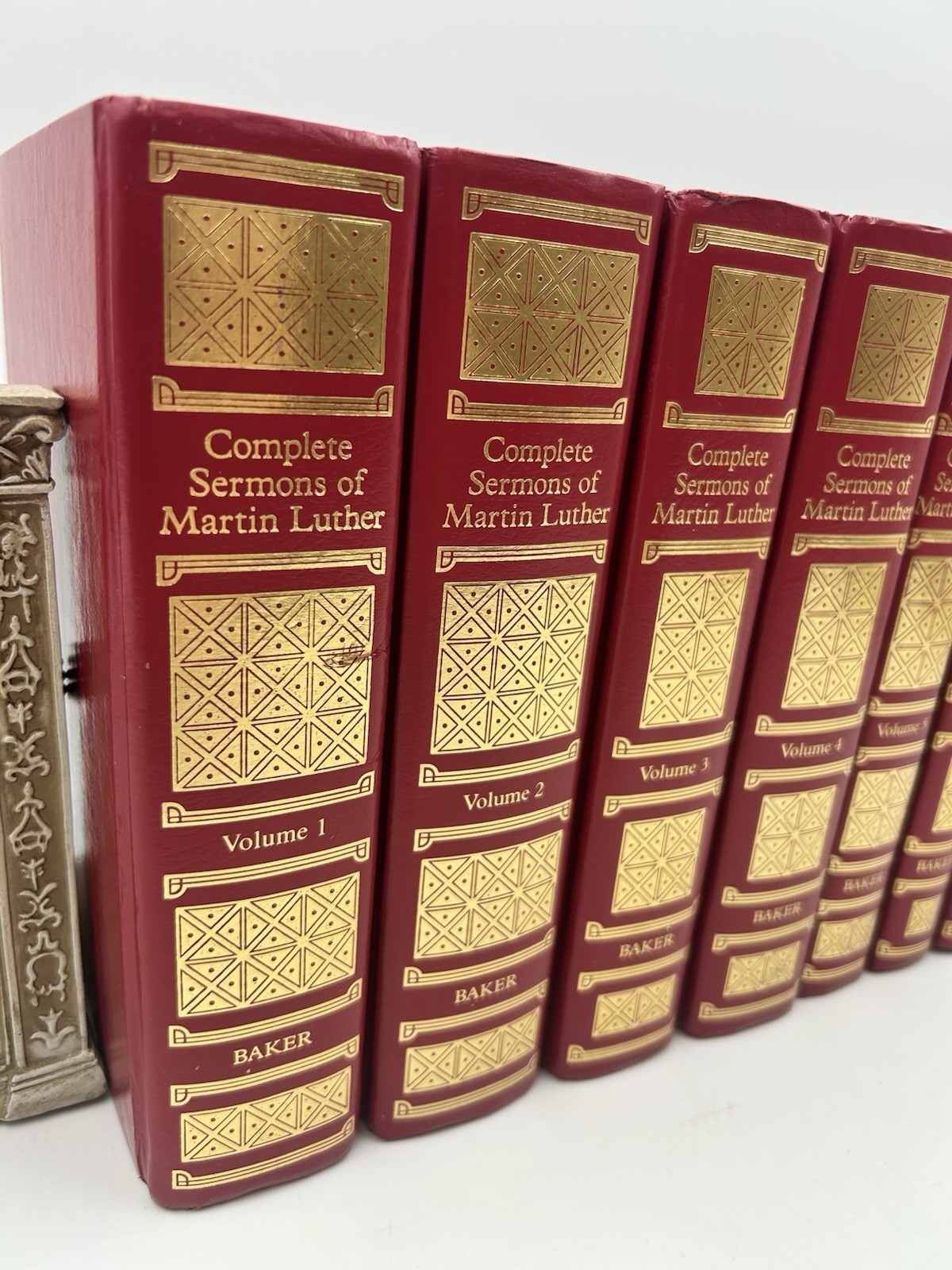 Complete Sermons of Martin Luther 7 Volumes Full Set Hardcover Red & Gold Baker