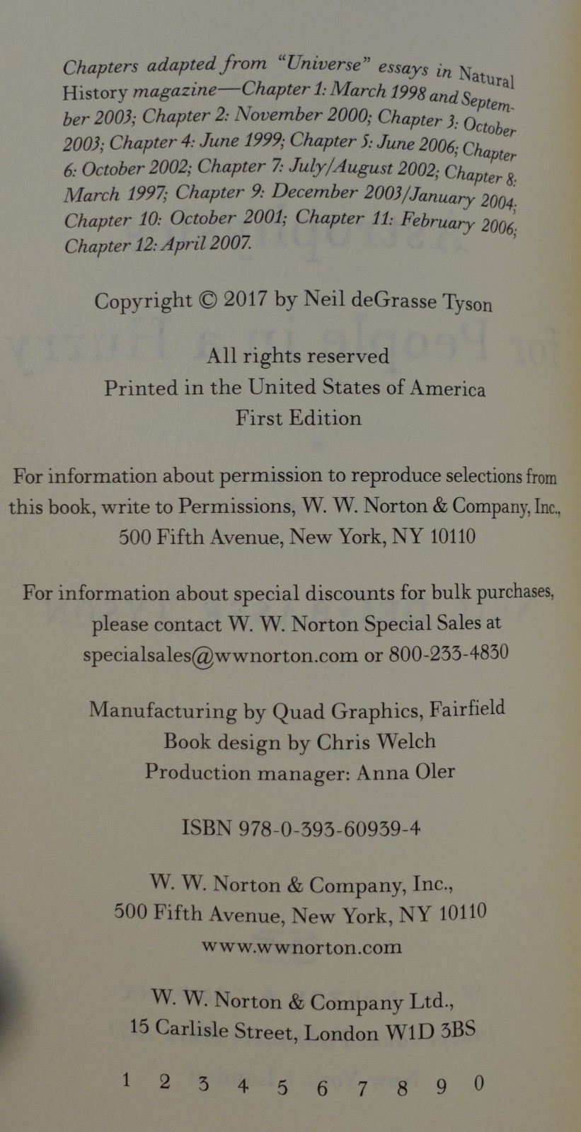 ASTROPHYSICS FOR PEOPLE IN A HURRY BY NEIL DEGRASSE TYSON,LIMITED EDITION,SIGNED