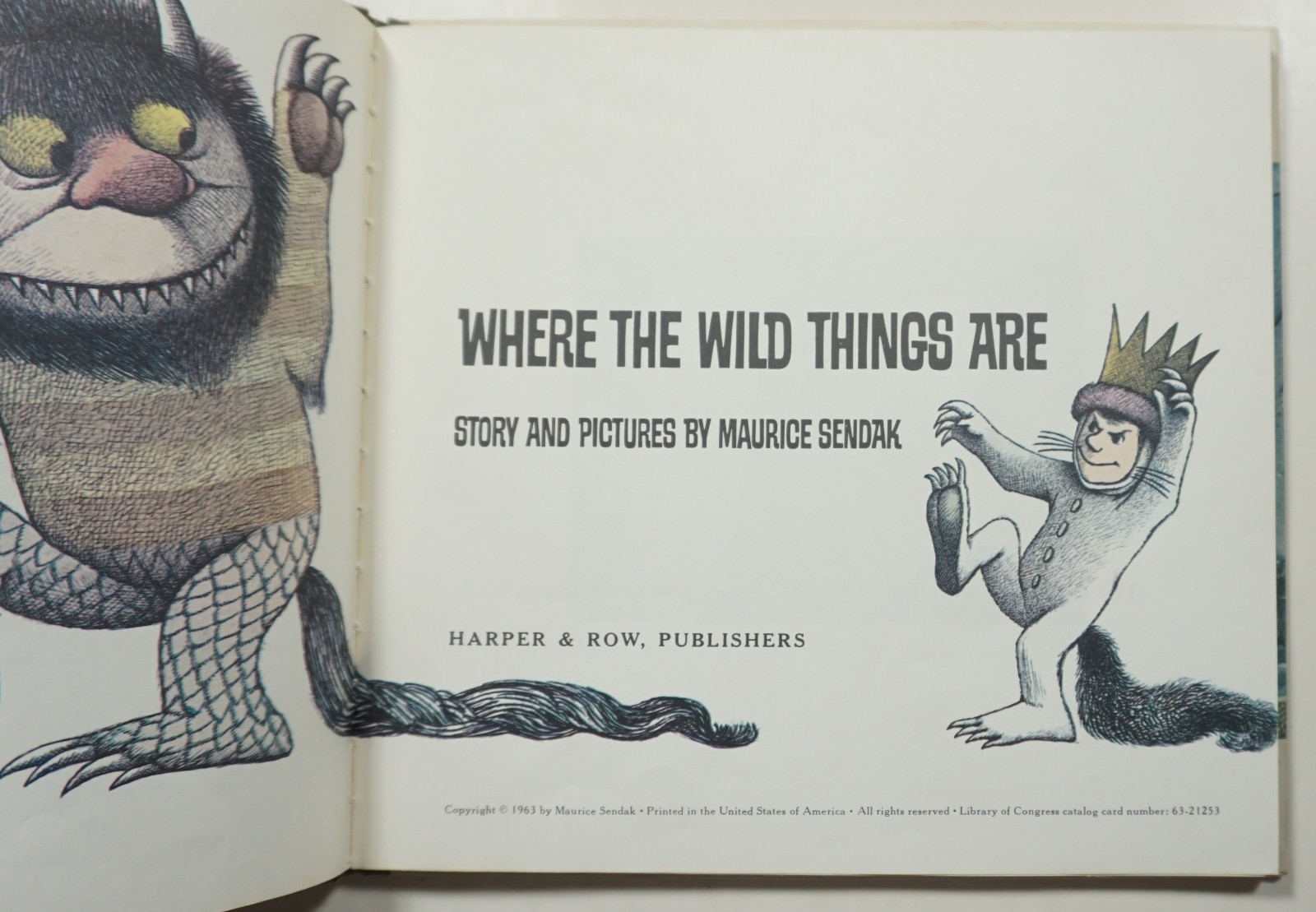 Where the Wild Things Are 1963 Maurice Sendak TRUE 1st Edition & Printing