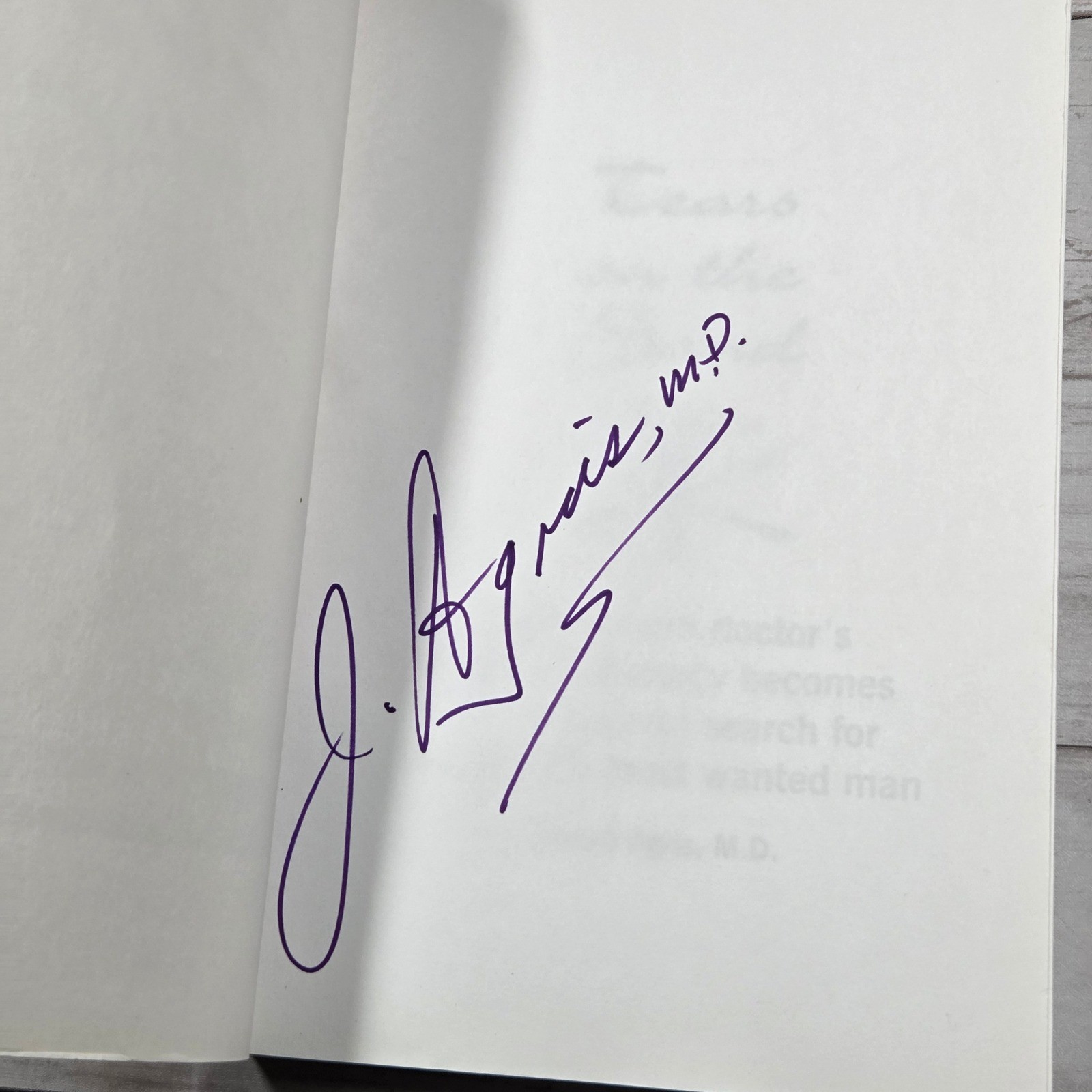 Joseph Agris Tears On The Sand Book Signed Copy