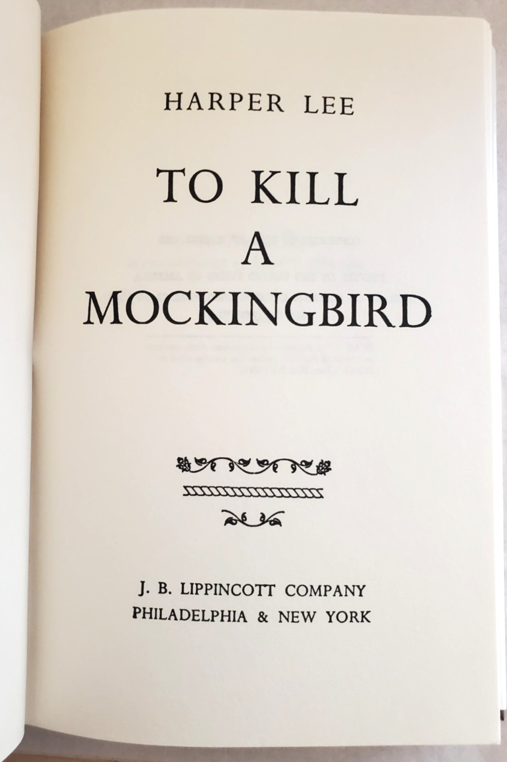 VNTG HCBK 1960 To Kill a Mockingbird W10 L09 ABSOLUTELY LAST PRICE DROP!!!