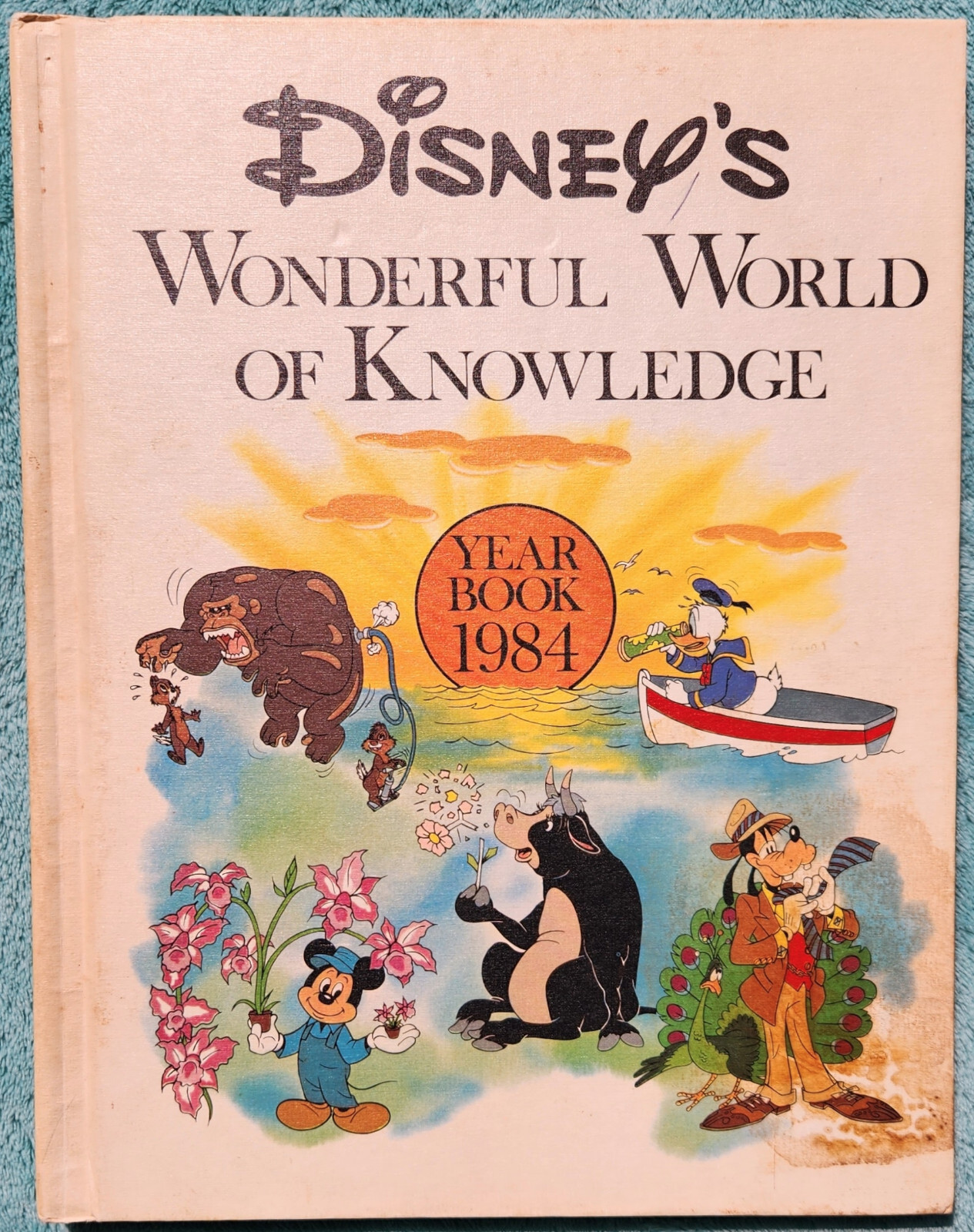Disney’s Wonderful World Of Knowledge 1984 Yearbook Hardcover 124 Pages