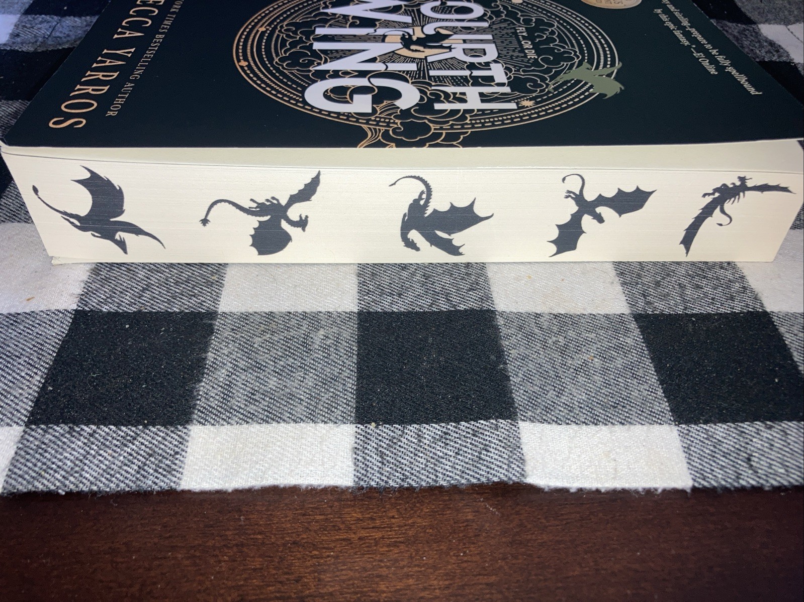 Fourth Wing Special Limited 1st Edition Paperback- Sprayed Edge