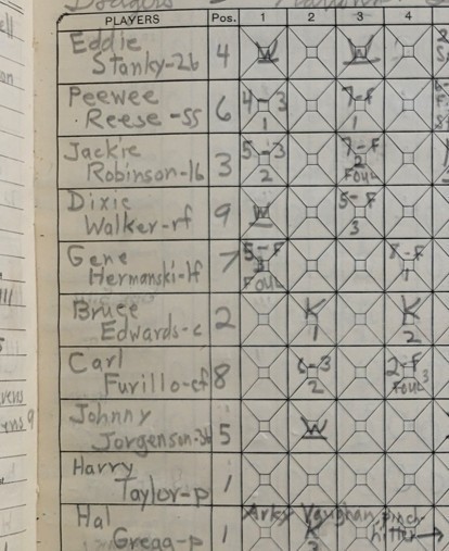 Wilson Baseball Score Book w/ 73 Scored Games 1935-49 World Series DiMaggio