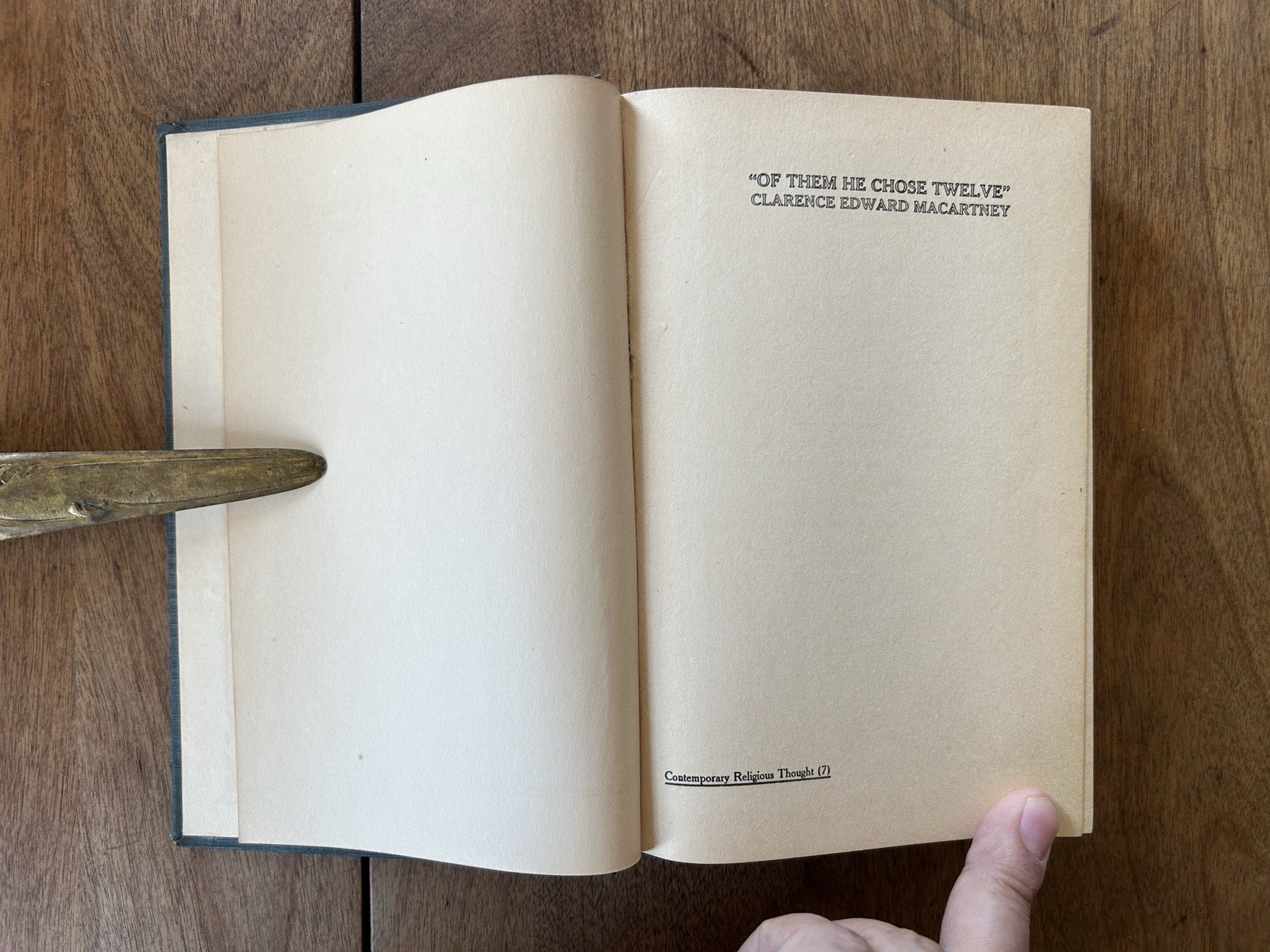 RARE 1929 Of Them He Chose Twelve by CLARENCE EDWARD MACARTNEY