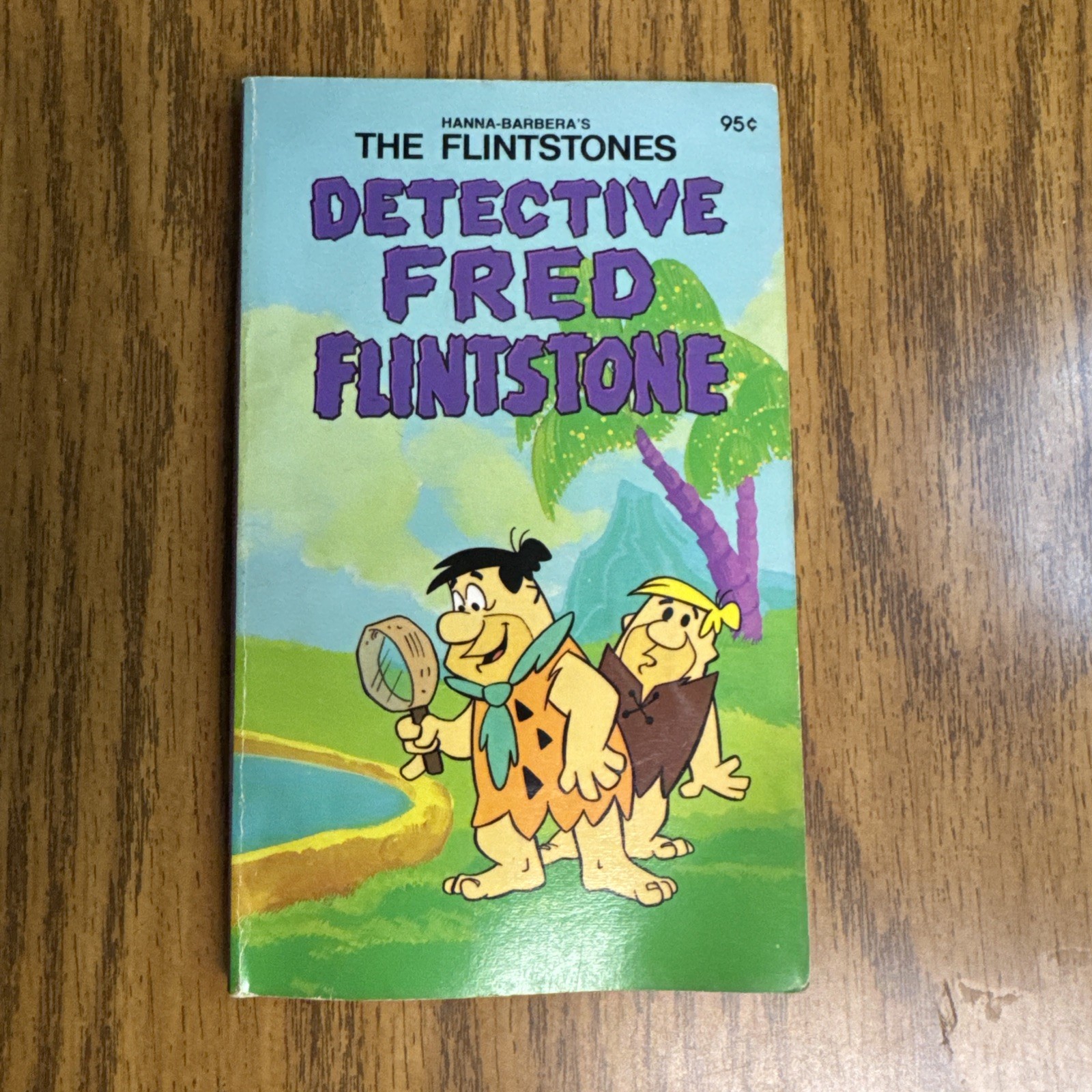 1978 HAHA BARBERA’S THE FLINTSTONES „DETECTIVE FRED FLINTSTONE“ BOOK – UNREAD