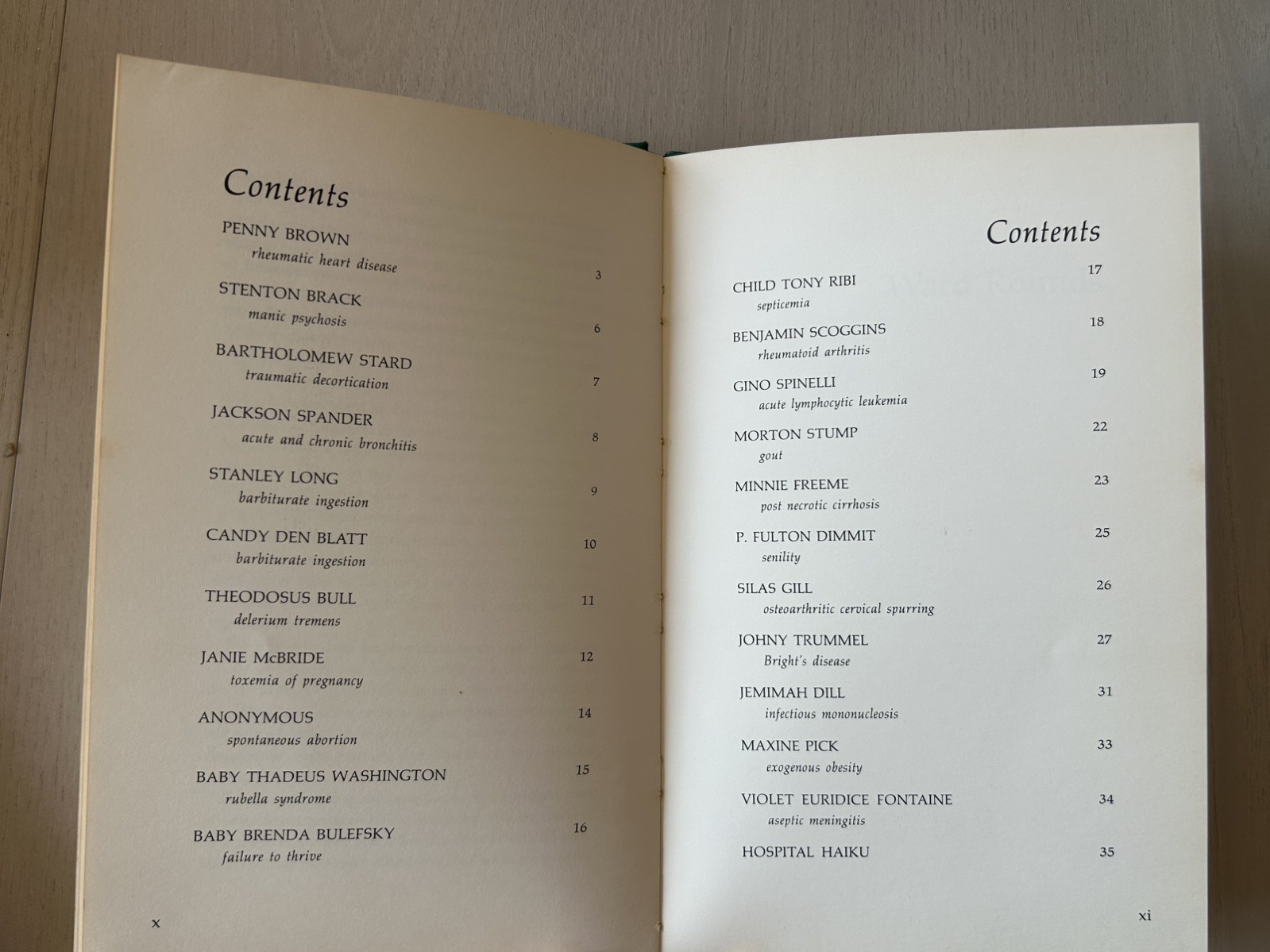 Vintage Medical Poetry Book WARD ROUNDS by K. D. Beernink M.D. Hospital Poems