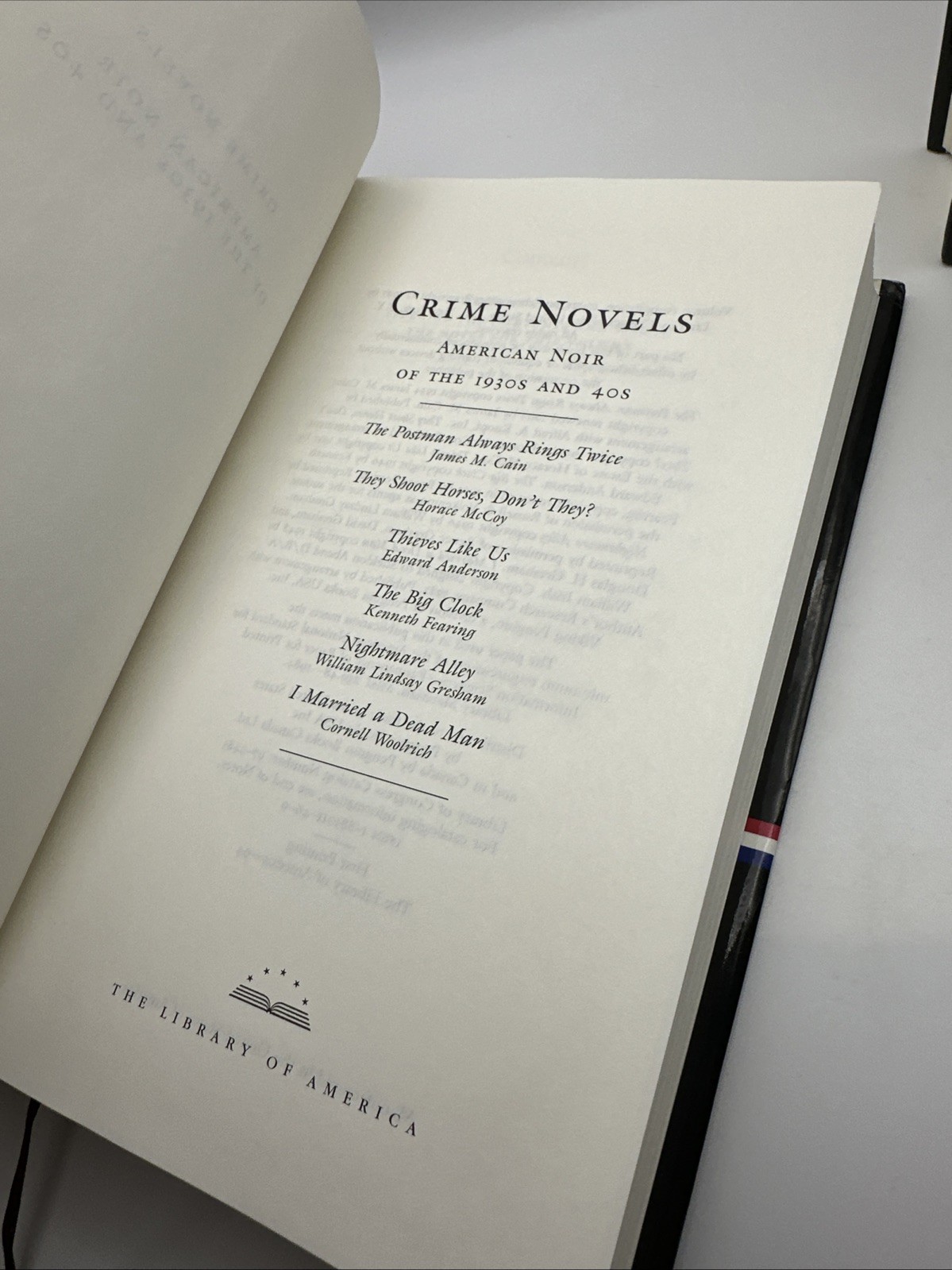 Crime Novels : American Noir of the 1930s And 40s (LOA) and the 1950’s (2 Books)