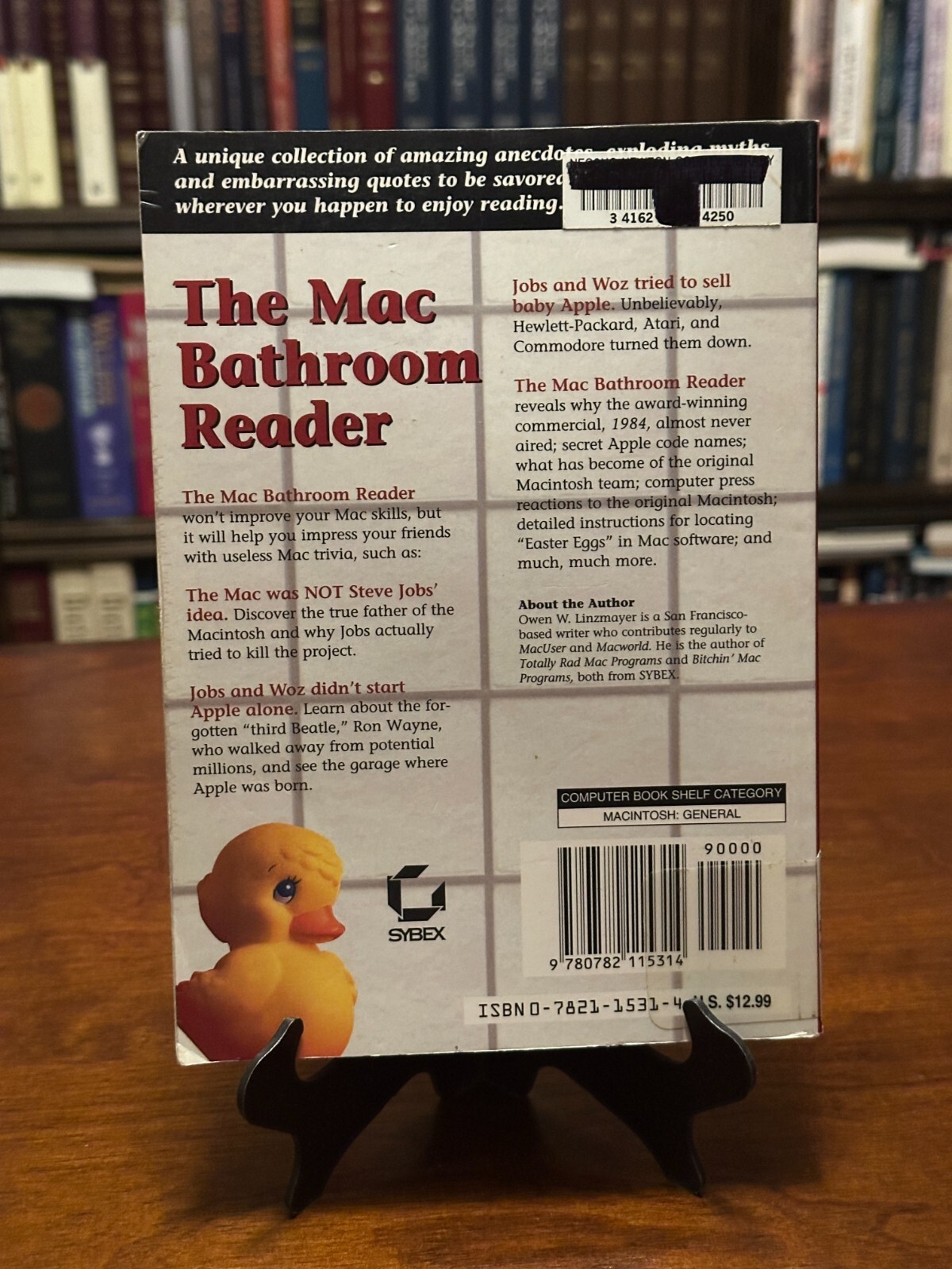 THE MAC BATHROOM READER by Owen W. Linzmayer (Very Good)
