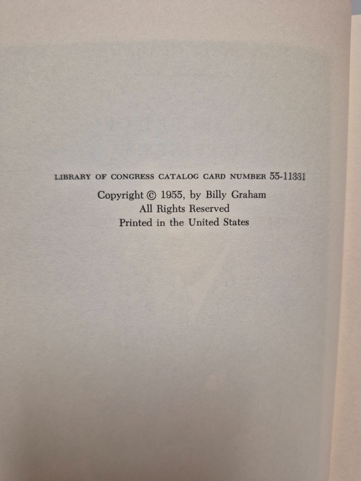 Billy Graham 1955 Secret Of Happiness – Signed