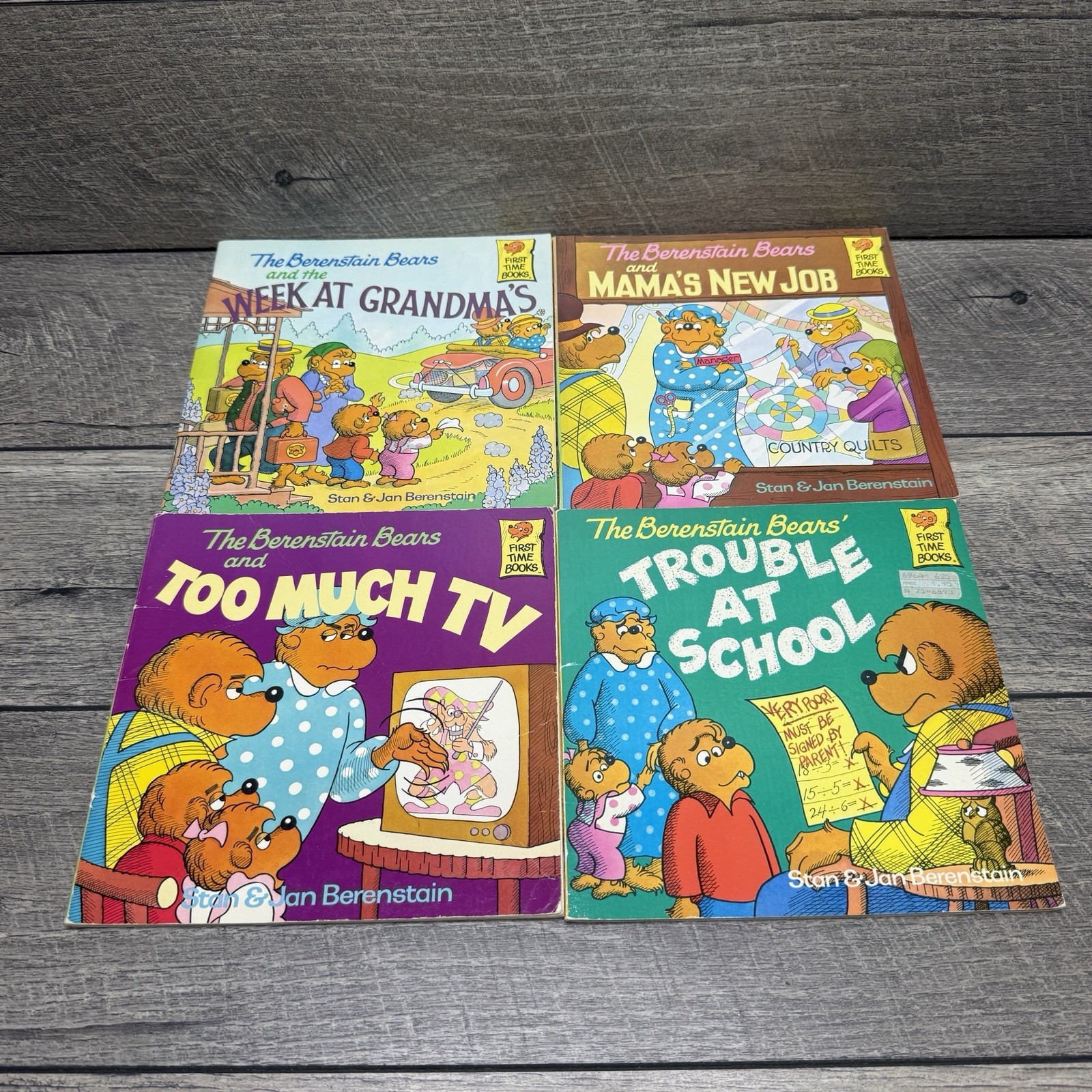 Lot of 18 Berenstain Bears First Time Picture Books Jan & Stan Berenstain 1980’s