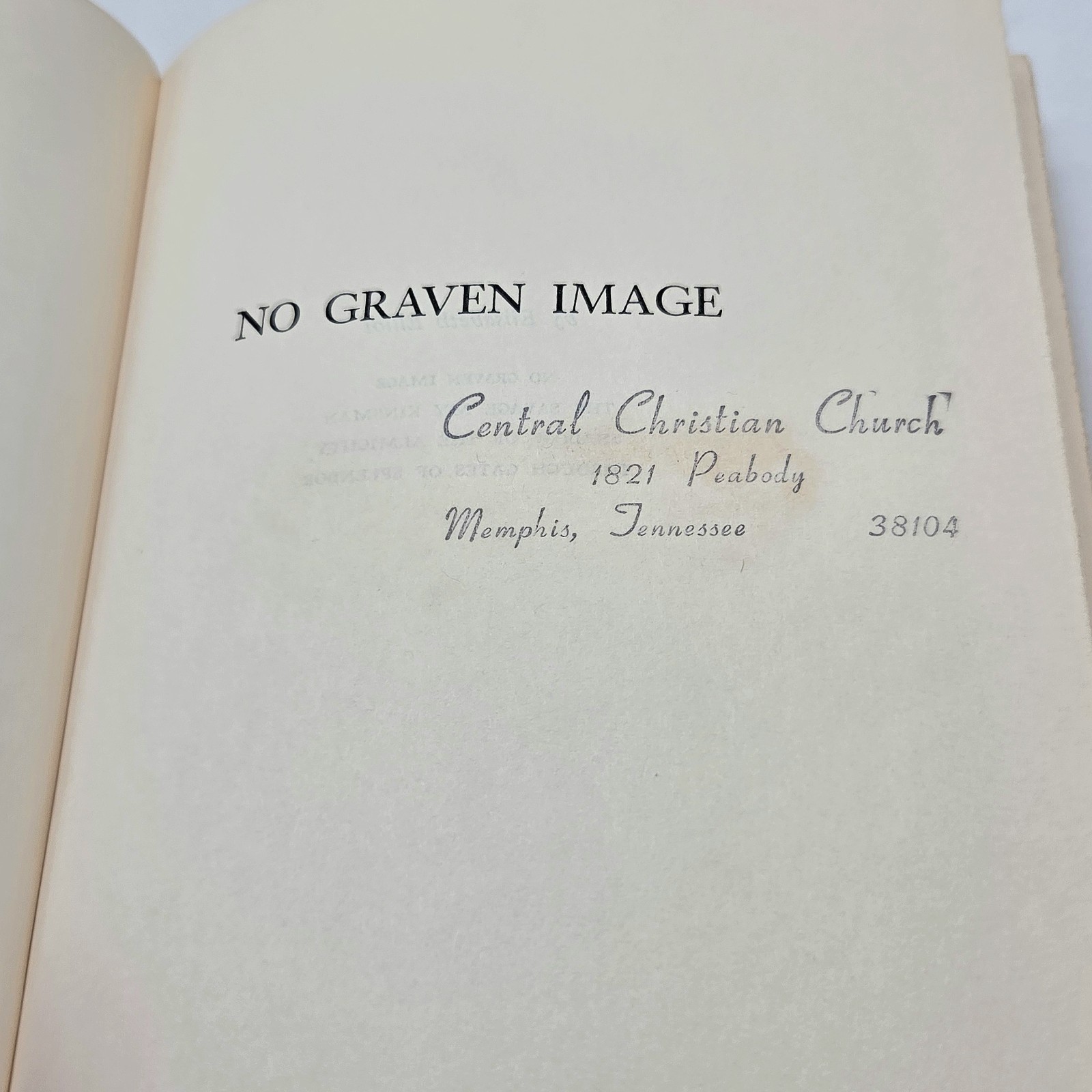 No Graven Image by Elisabeth Elliot 1966 First Edition HC DJ Ex-Library