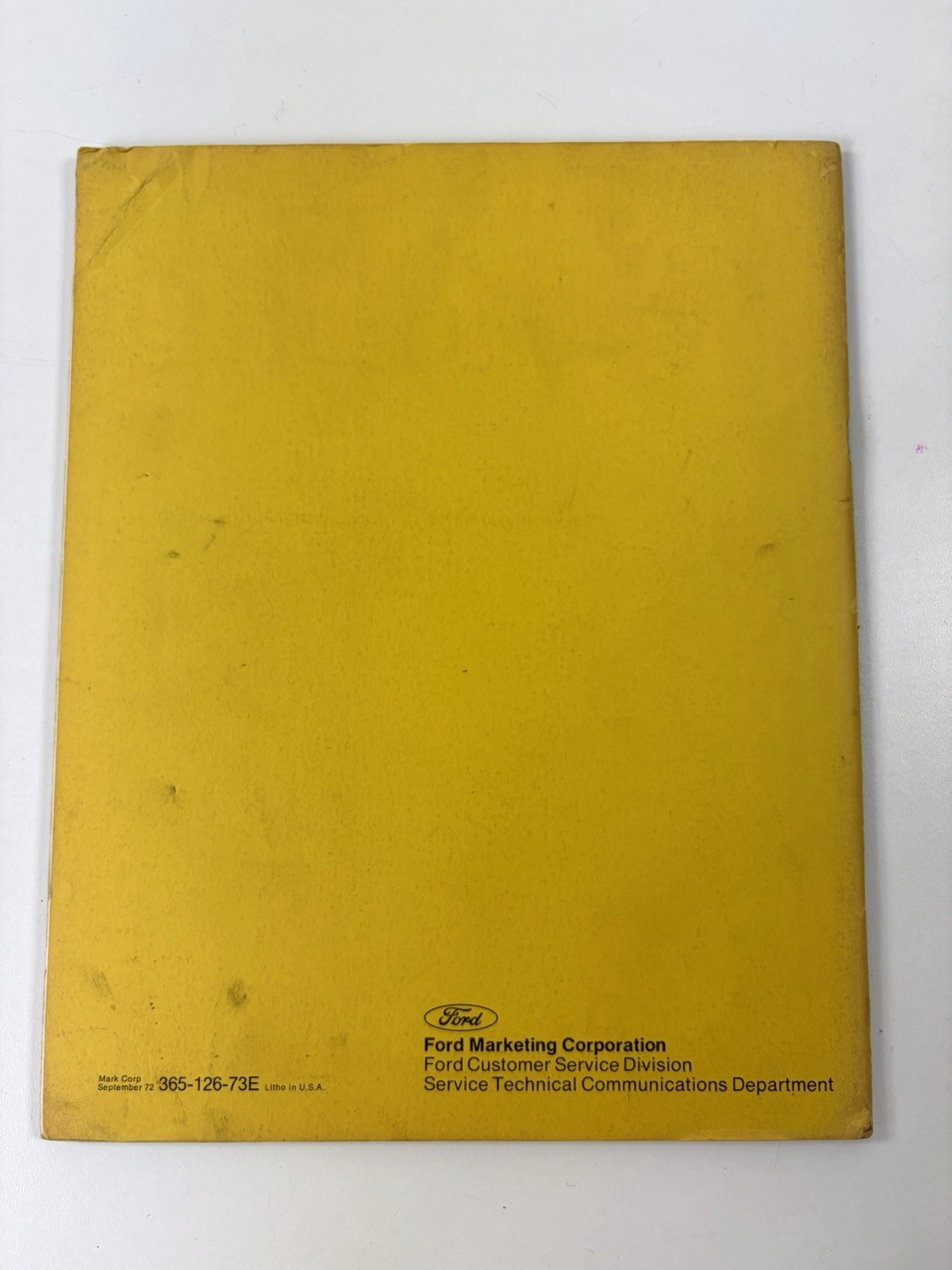 1973 Ford Factory Car Shop Repair Service Manual Volume 1 4 and 5