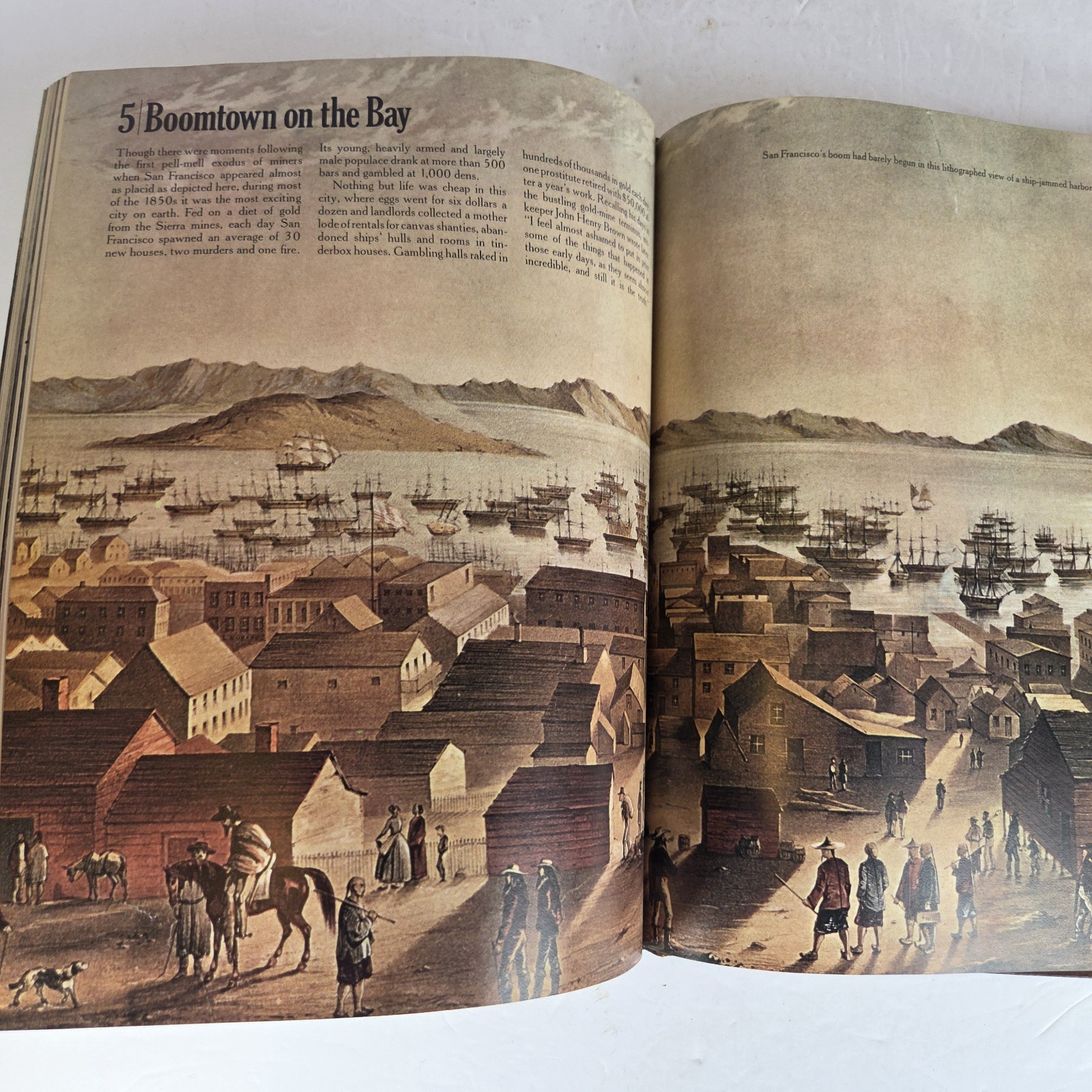 Time Life The Forty Niners Old West Series California Gold Rush Leatherette HC