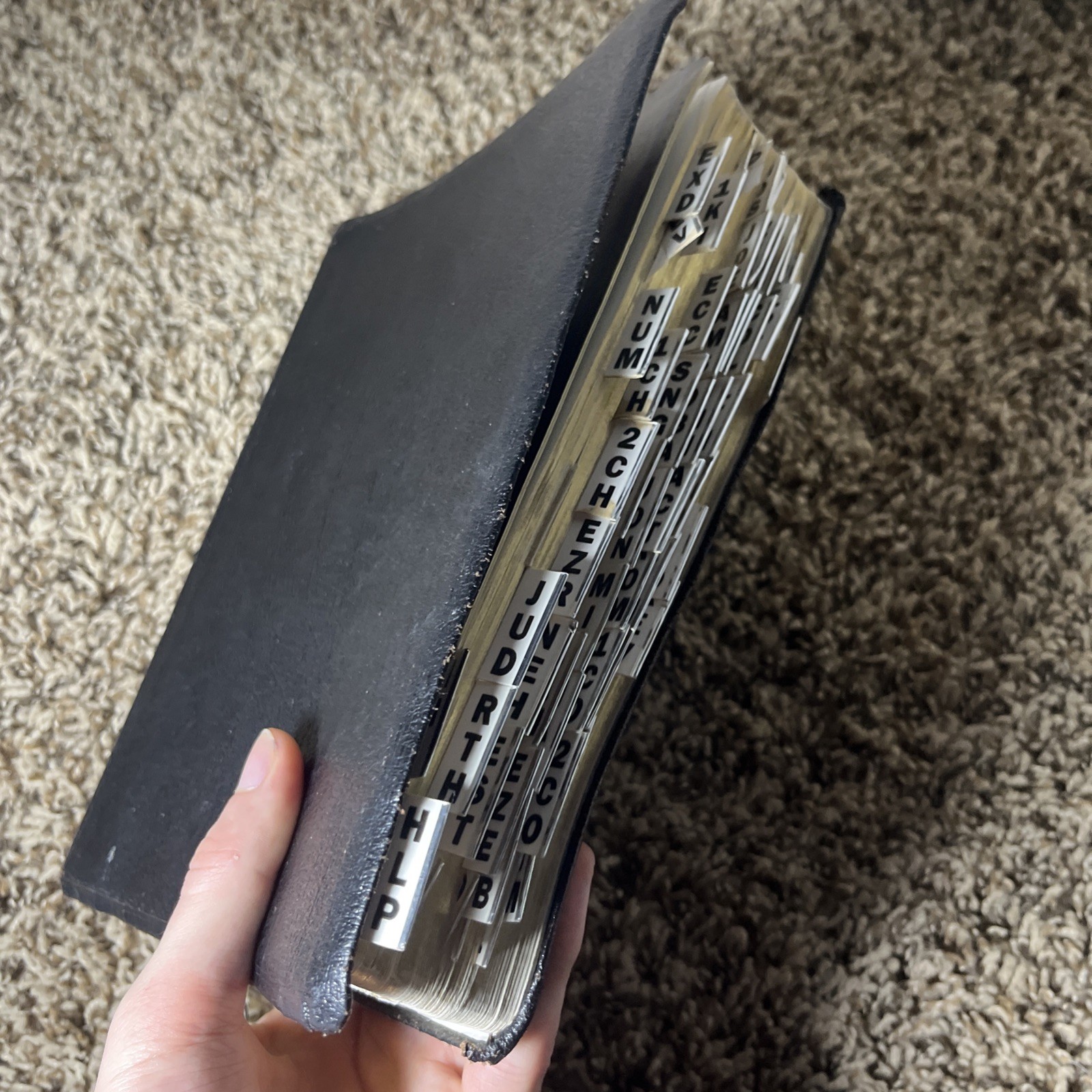 Hebrew-Greek Key Word Study Bible NASB Black Genuine Leather 2008 AMG