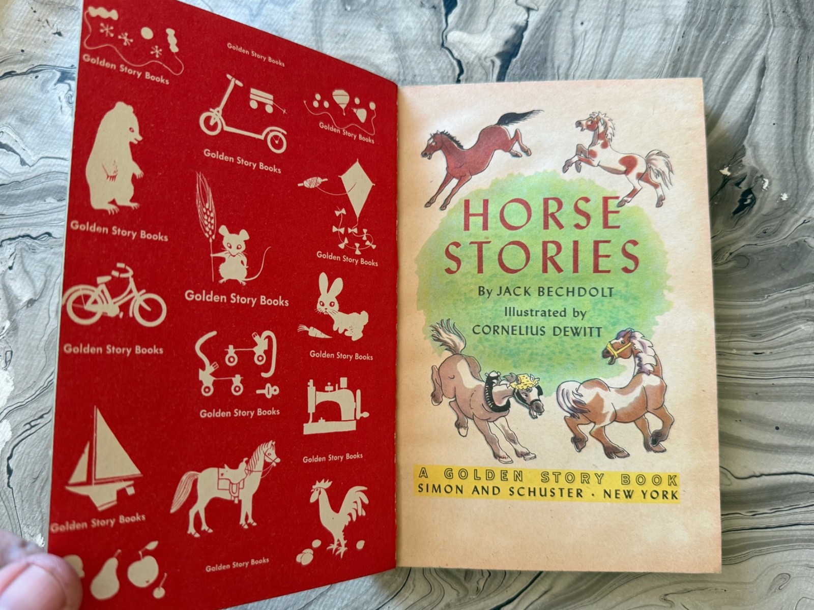 HORSE STORIES 1950 A GOLDEN BOOK 128 PAGES HARDCOVER