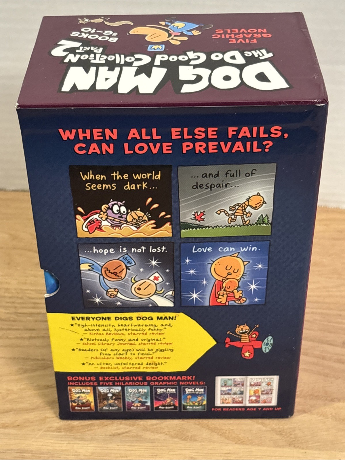 Scholastic Graphix Dog Man Vol. 6-10 by Dav Pilkey – 5-Book Hardcover Set