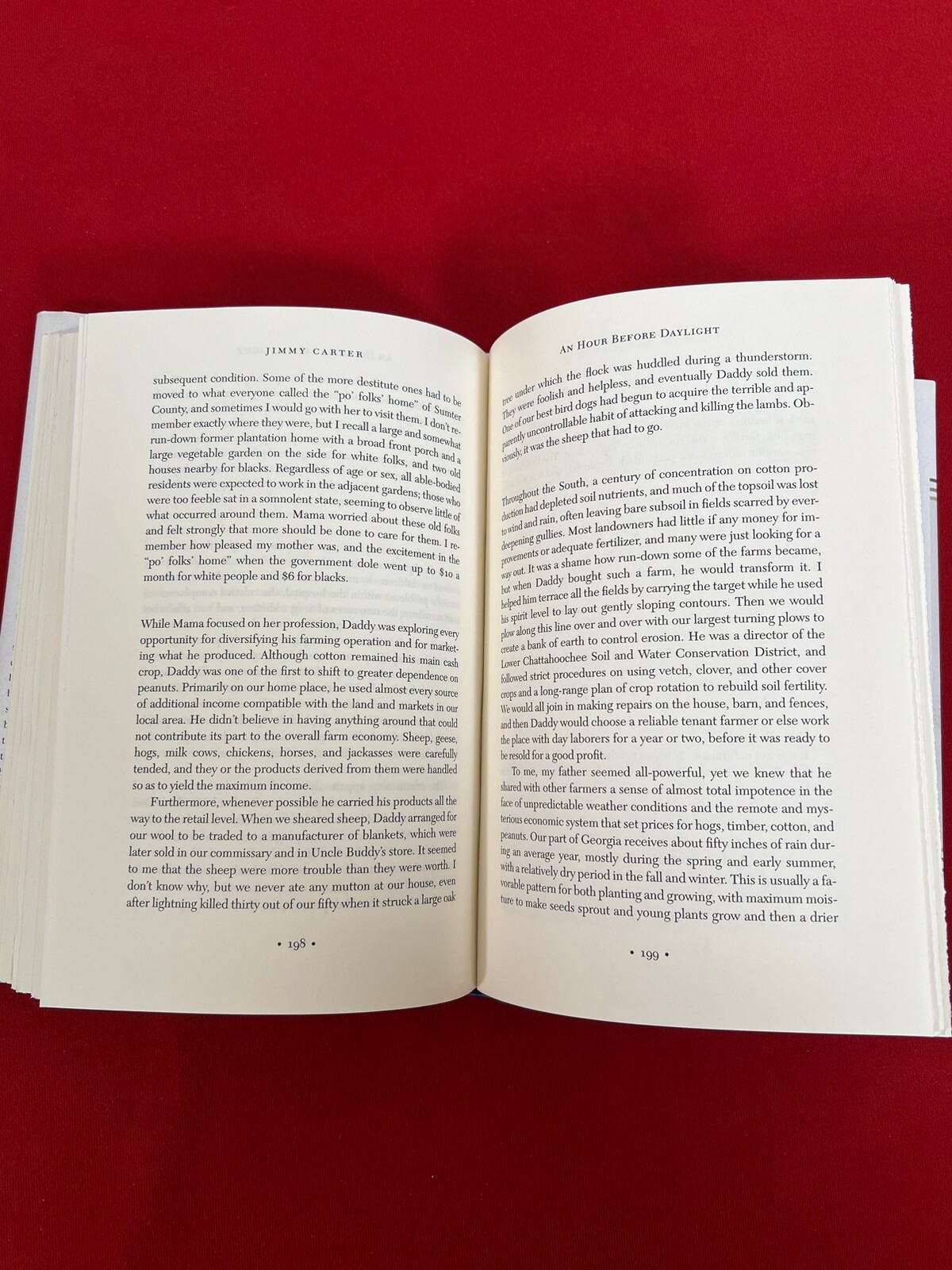 Jimmy Carter SIGNED ‚An Hour Before Daylight: Memories of a Rural Boyhood‘ 2001