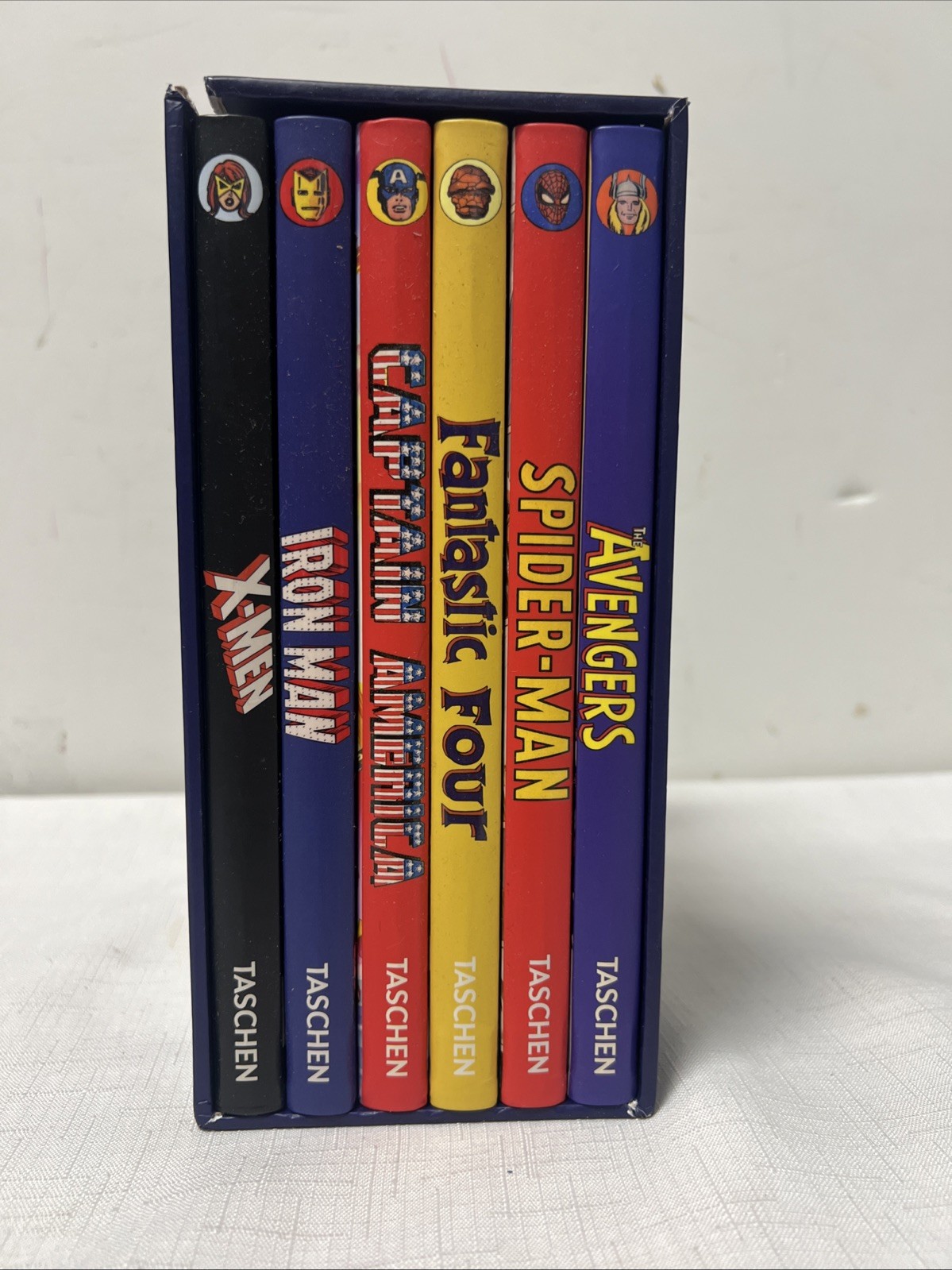 Marvel Super Heroes: 6-Book Set, Author Roy Thomas Taschen Ironman Spiderman