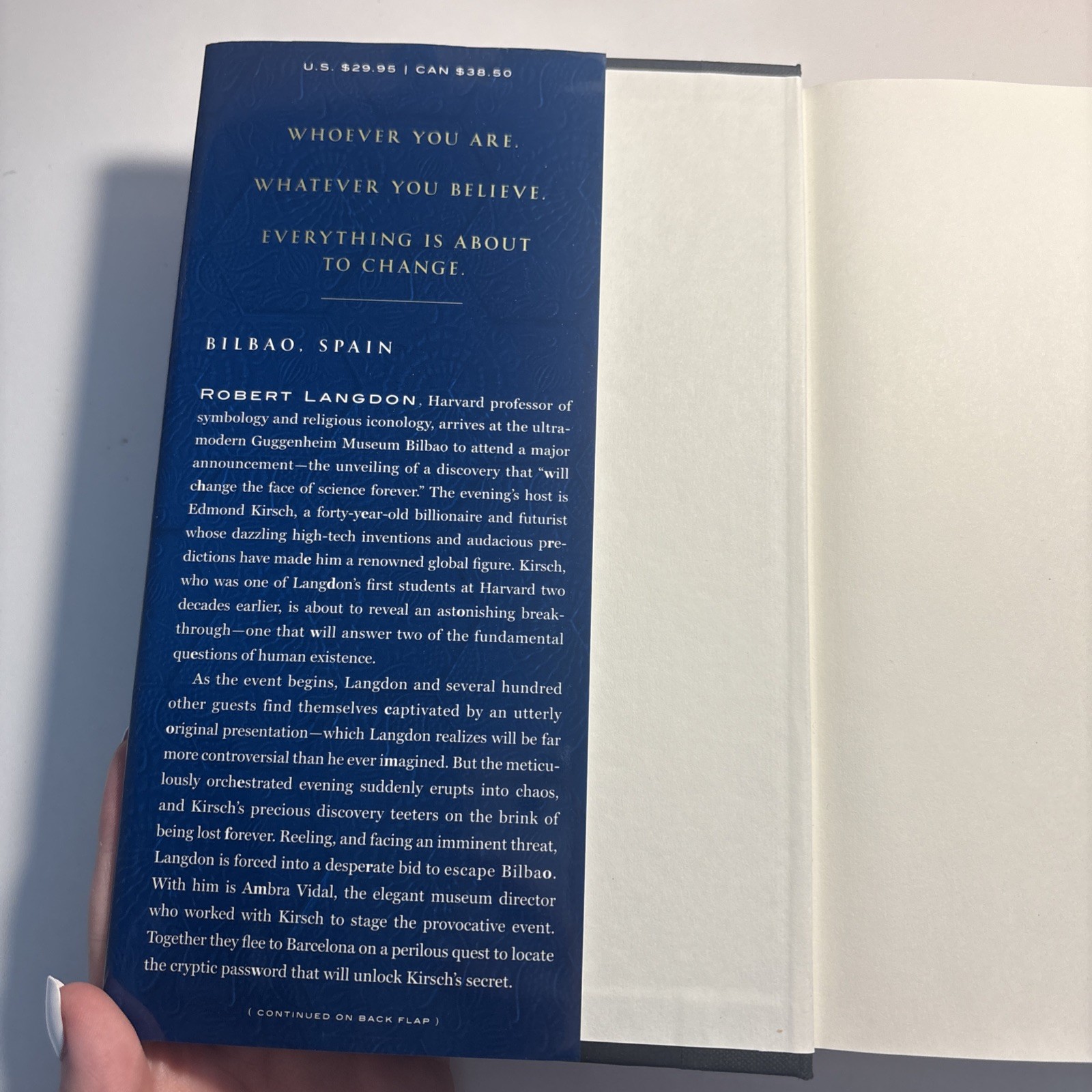 Origin: A Novel Hardcover 2017 Book w/DJ By Dan Brown FIRST EDITION