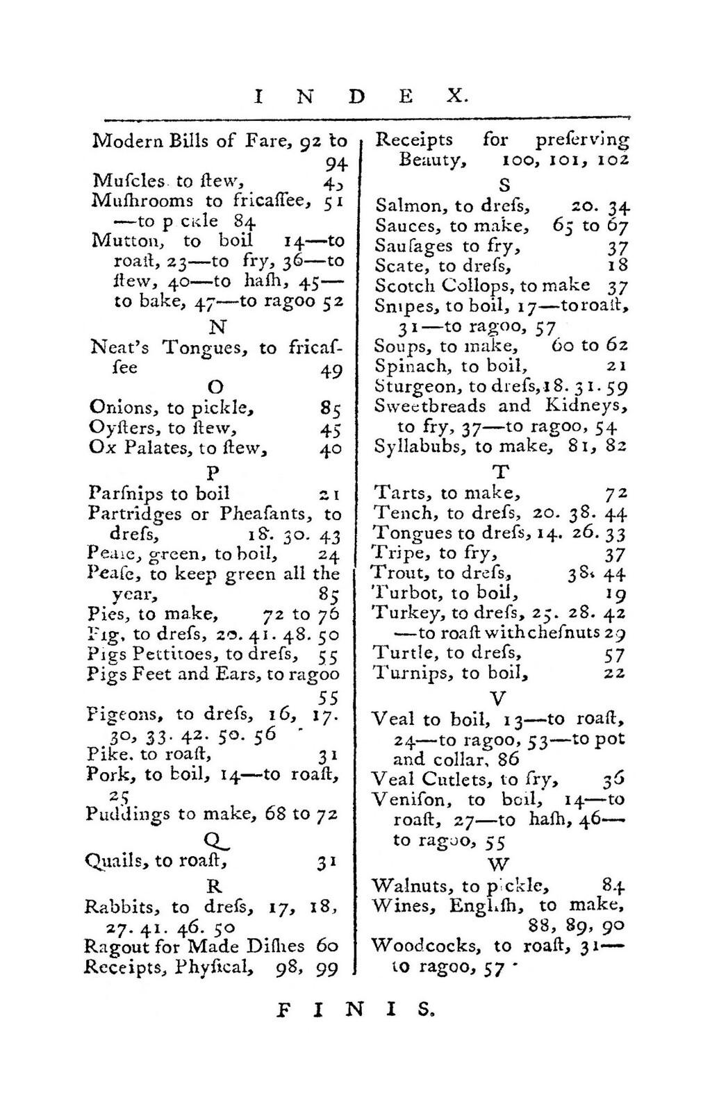 1780 The New Book Of Cookery Vintage Cook Book 97 Pages