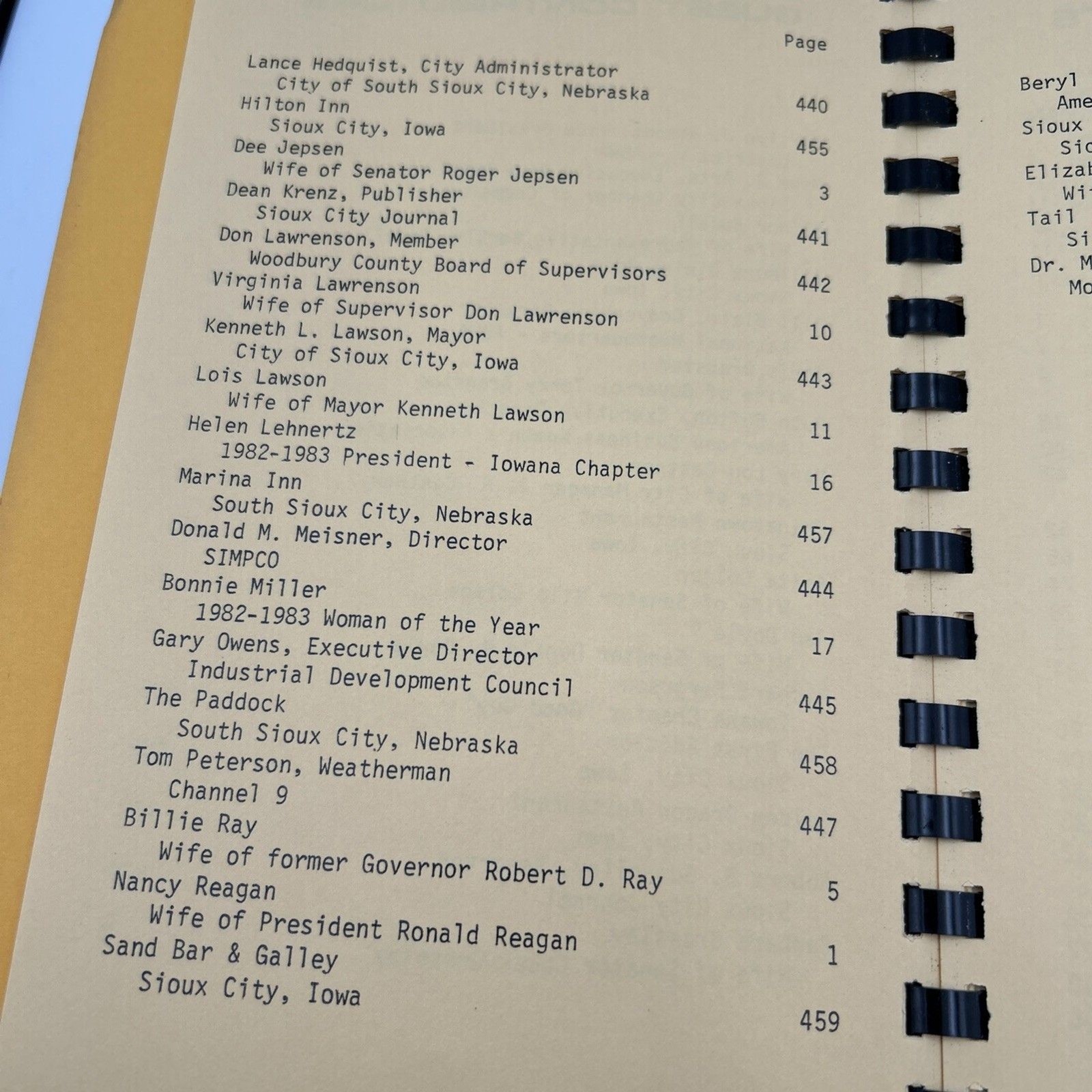 ABWA Our Favorite Recipes Cookbook 1983 Recipe Book 520 pages – w/Nancy Reagan