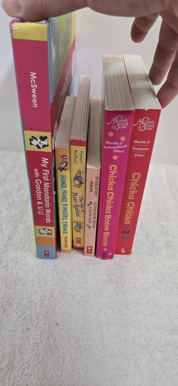 Lot of 6- Board Books for Children’s/ Kids/ Toddler Babies/Preschool/Daycare