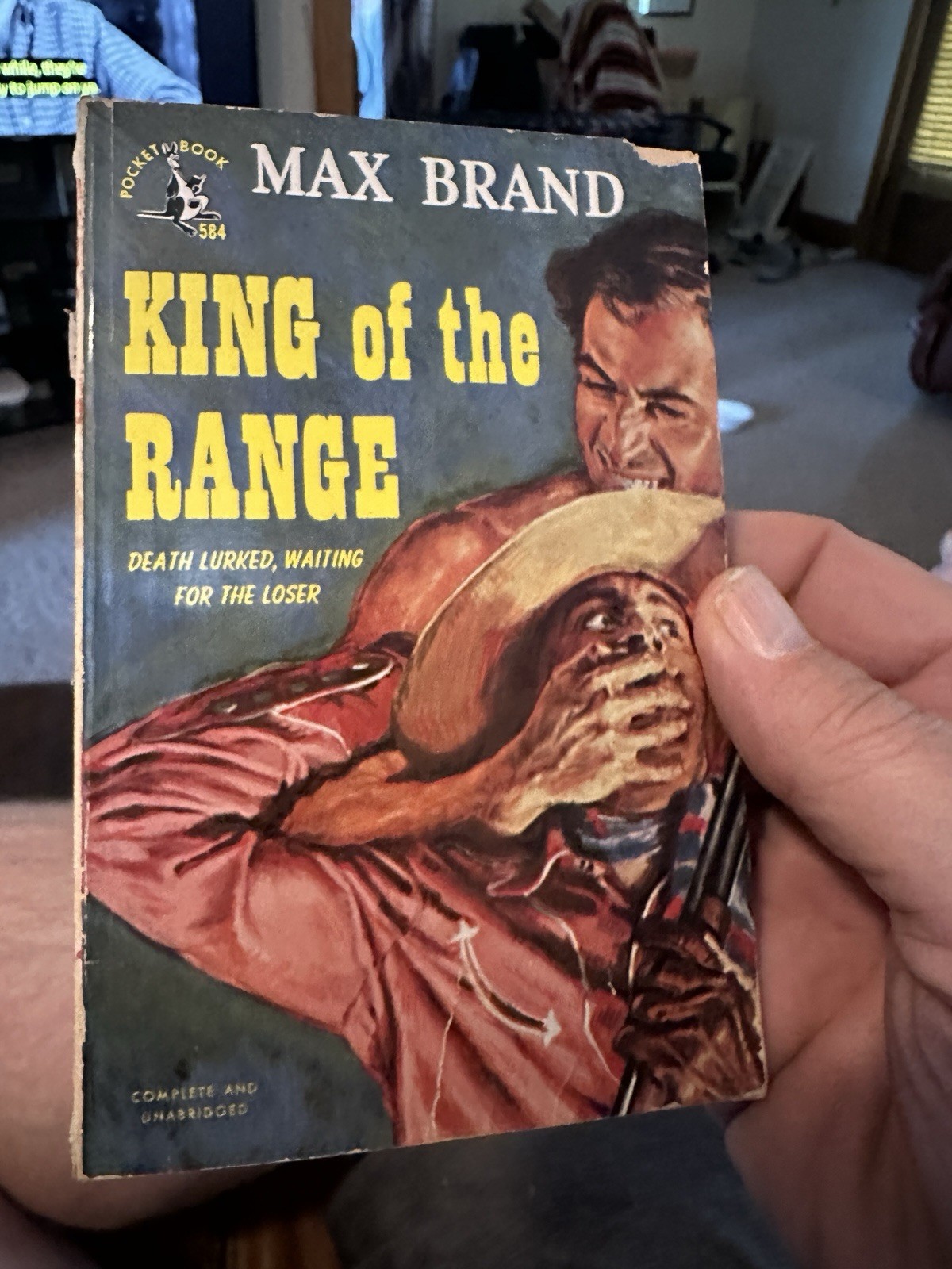 King of the Range by Max Brand 1949 Pocket Books #584 Vintage Paperback Western