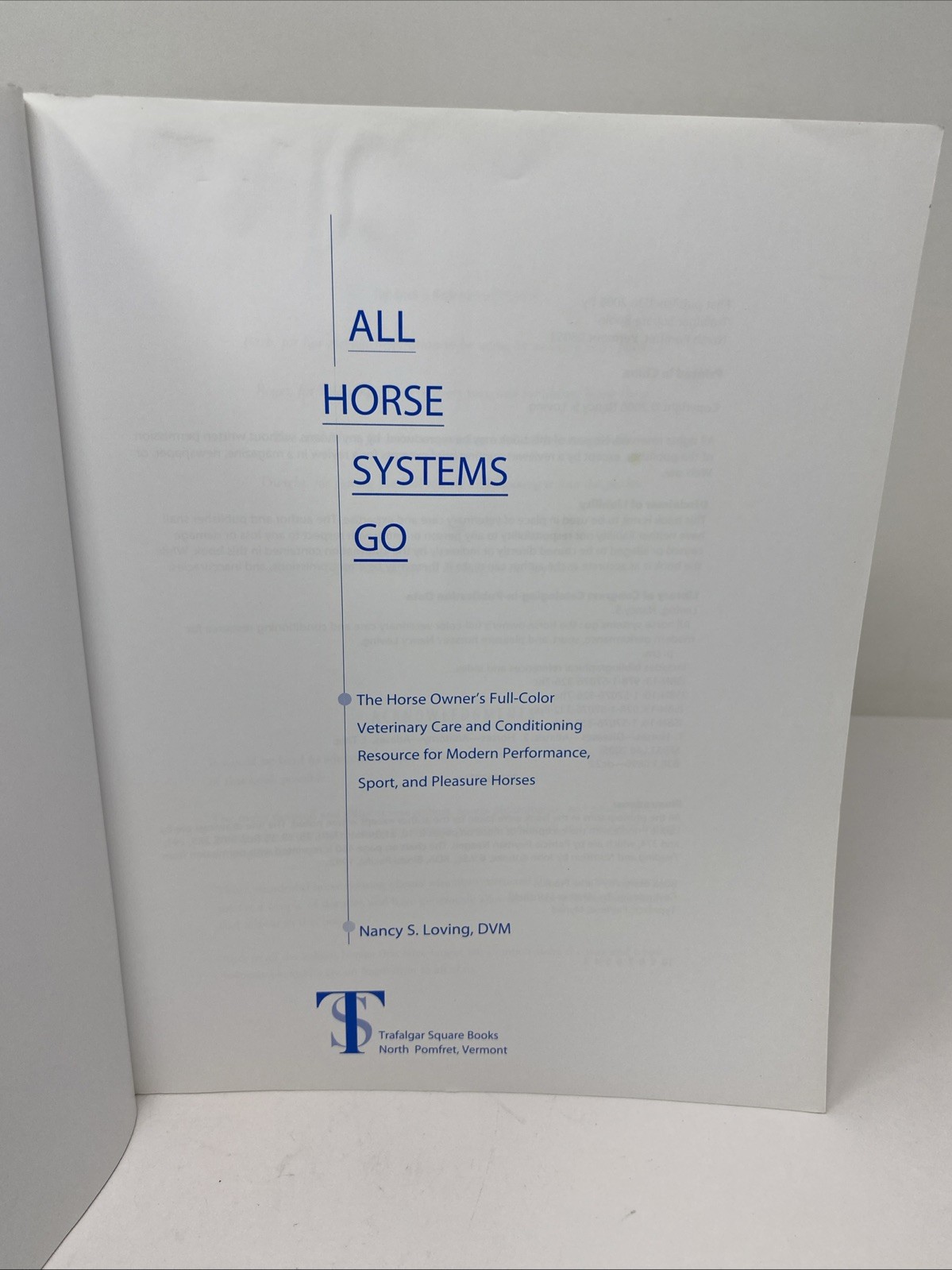 All Horse Systems Go The Horse Owner’s Full-Color Veterinary Care FREE SHIPPING!