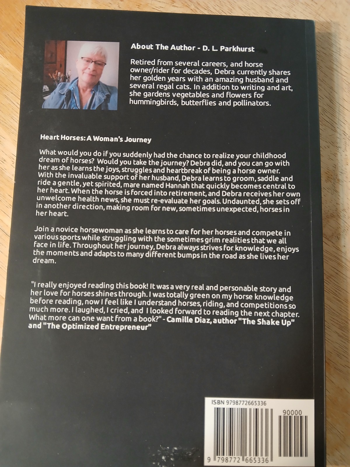 Heart Horses: A Woman’s Journey Memoir BY D.L. Parkhurst 2021 NEW