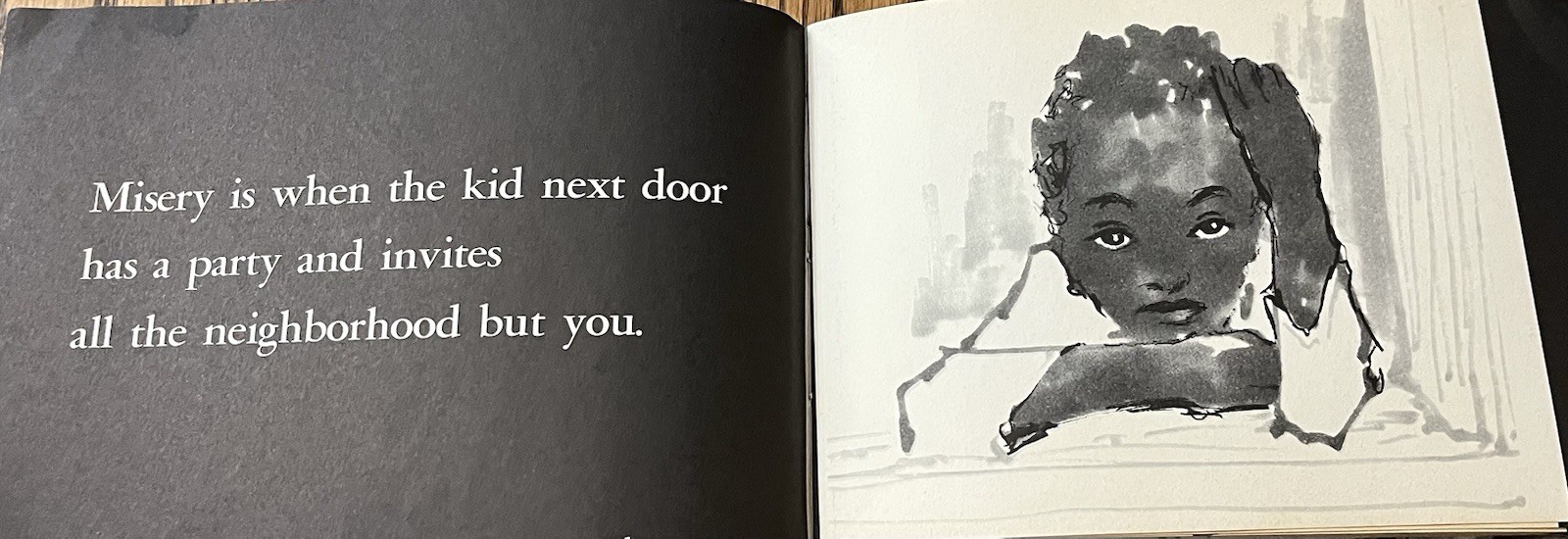 BLACK MISERY : by Langston Hughes : illus Arouni : vintage