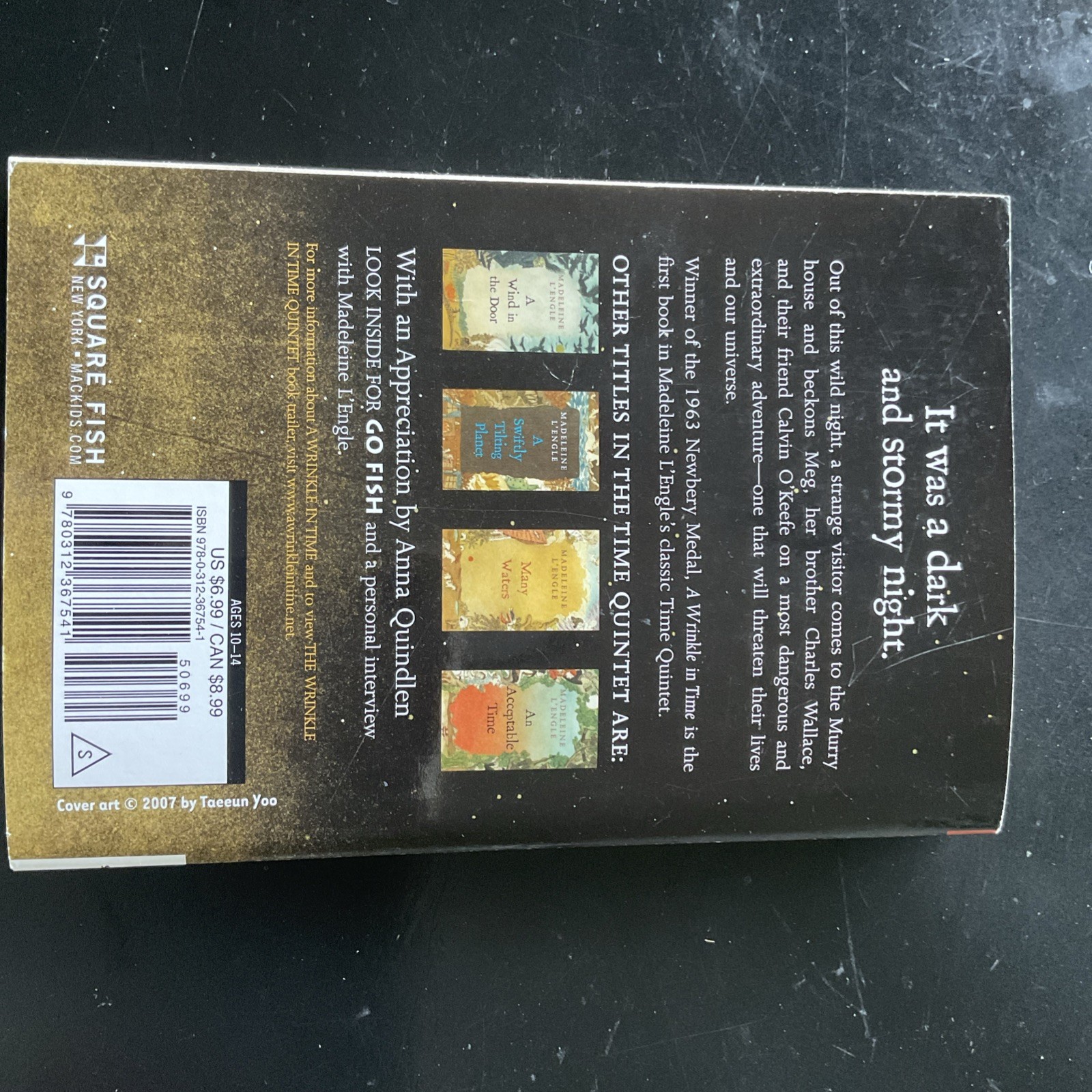 A Wrinkle in Time By Madeleine L’Engle ISBN 978-0-312-36754-1
