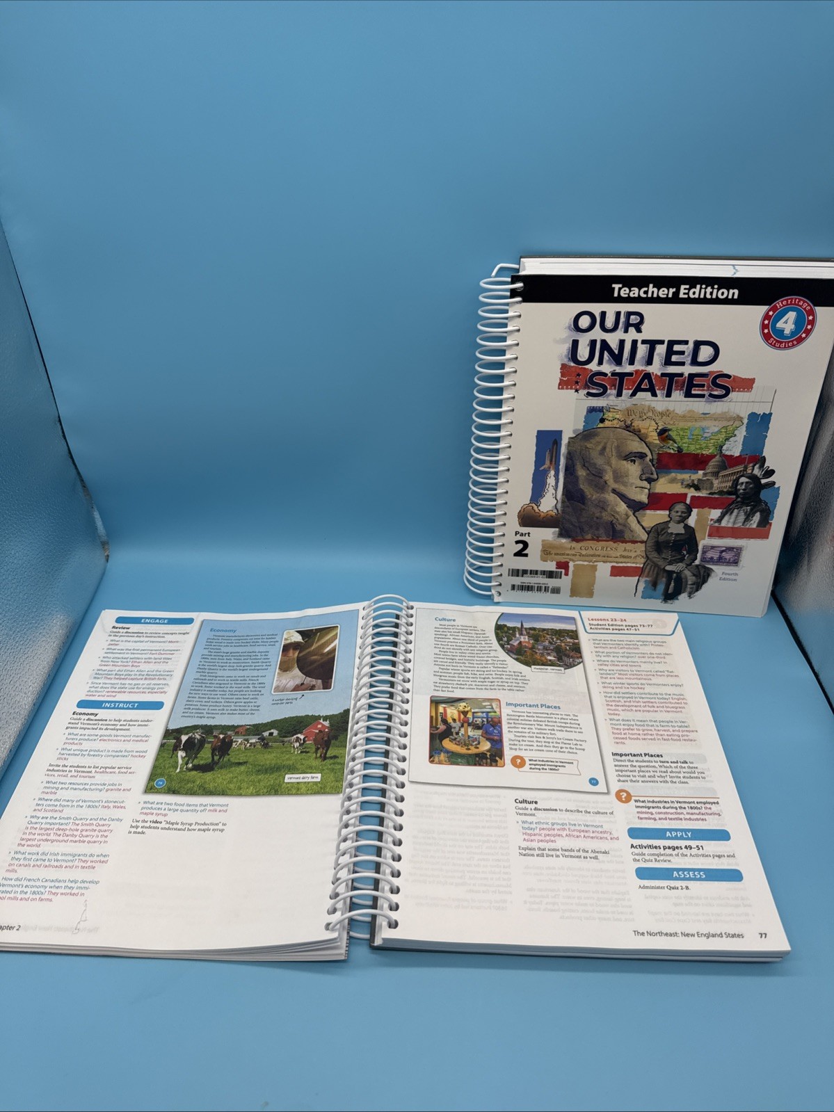 Bob Jones Our United States Heritage Studies 4 Set- 4th Grade History