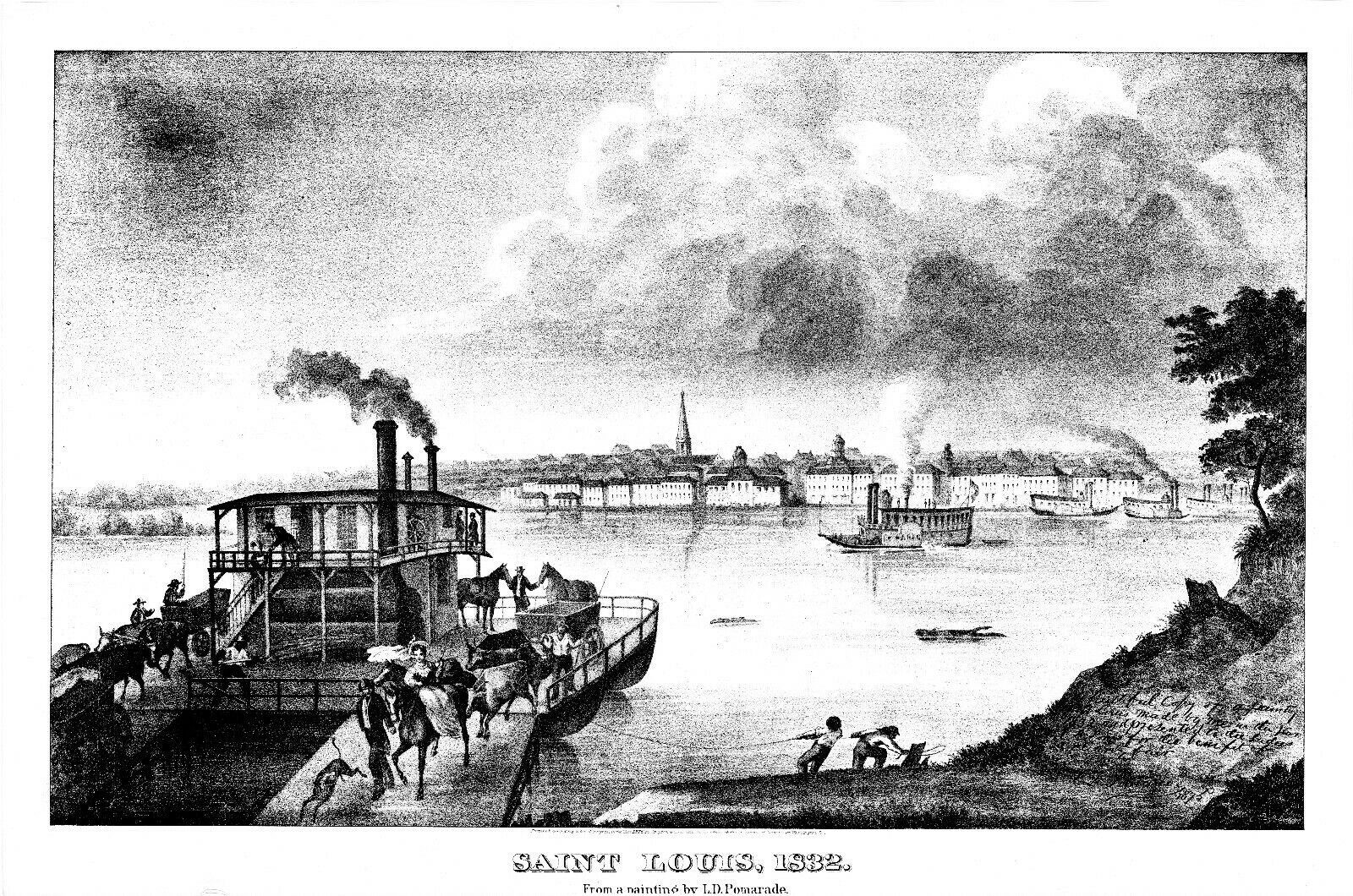 Pictorial St. Louis: The Great Metropolis of the Mississippi Valley 1875 HC 1971