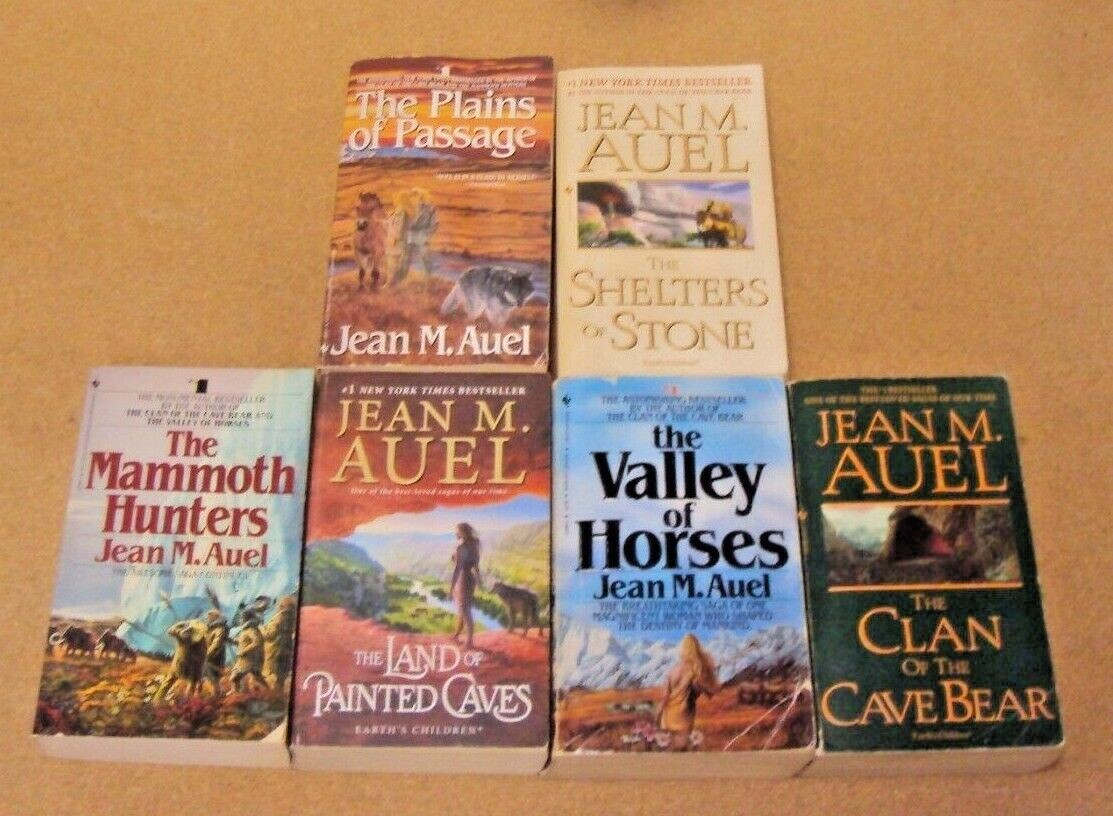 Lot 6 Jean M Auel Book 1-6 Paperback Book Complete Set Earth’s Children Series