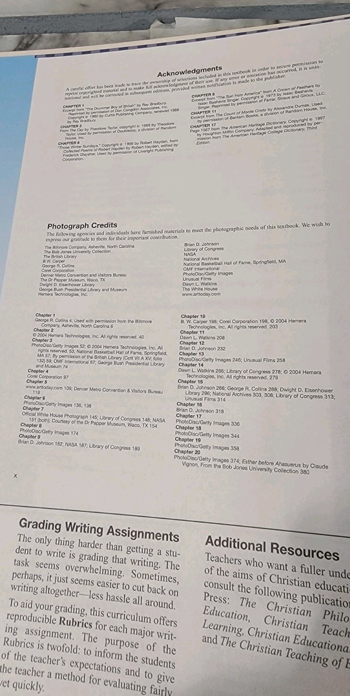 Writing & Grammar 7 Teacher’s Edition CD-Rom Included 3rd Edition BJU Press