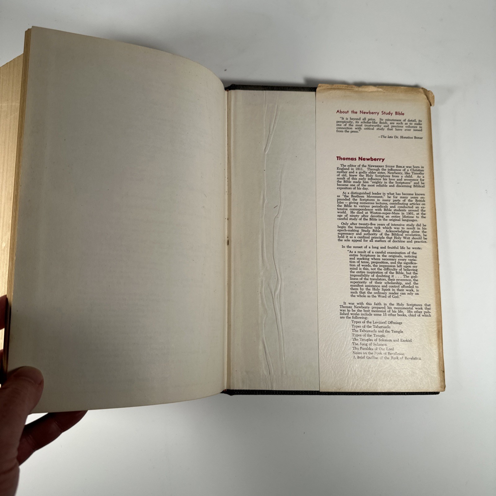 The Newberry Study Bible Large Type Reference Edition Vol 1 Genesis-Song Solomon