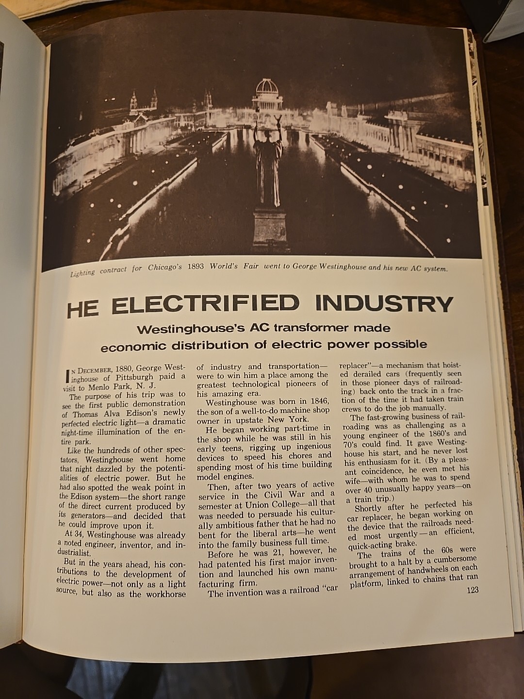 The Fifty Great Pioneers of American Industry Leather Bound Book