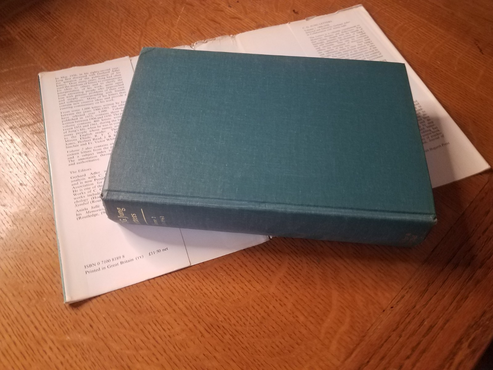 Carl G. Jung Letters 1906-1961 Gerhard Adler 2 Vol Set DJs Routledge 1973 Vtg VG