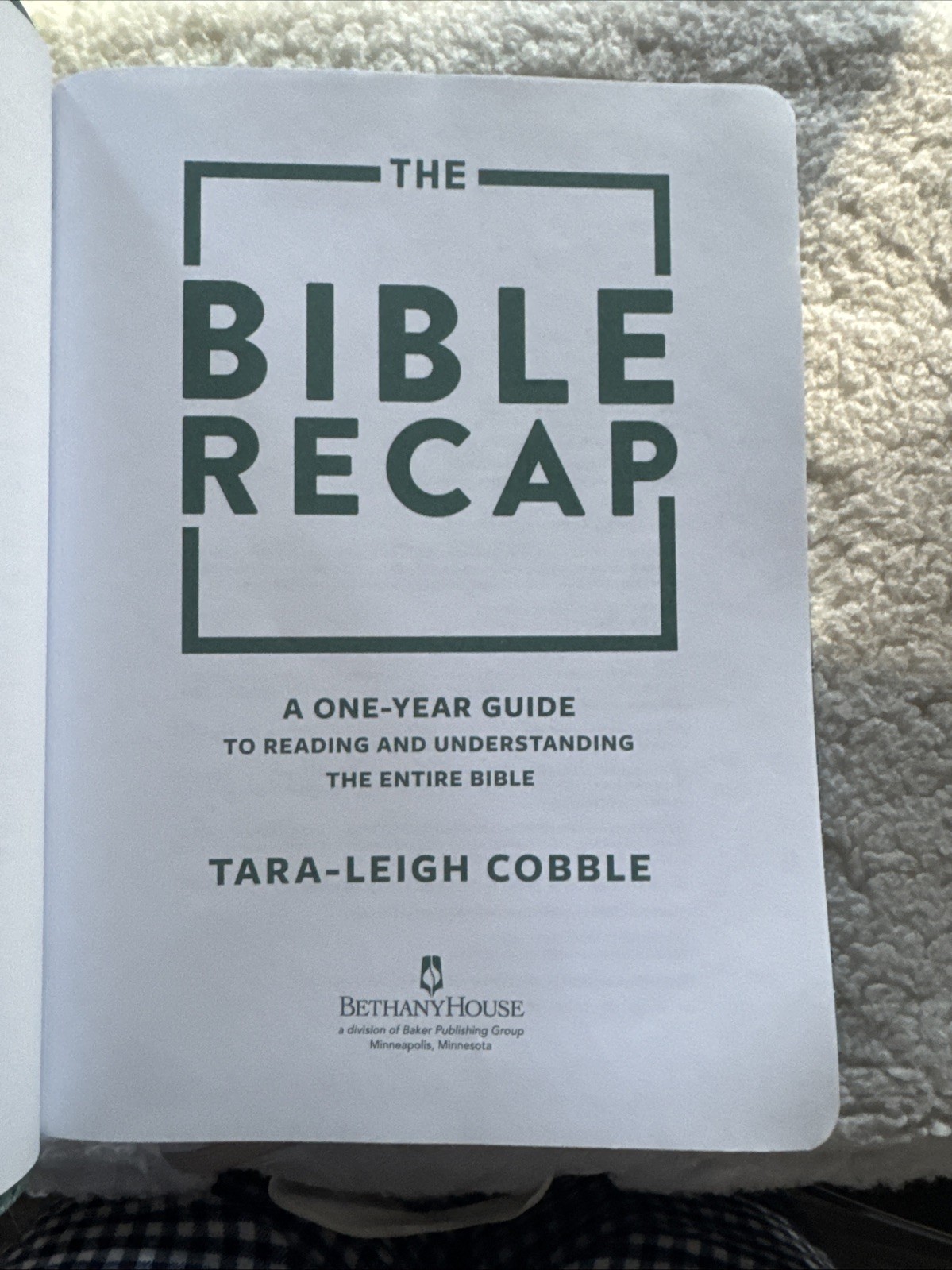 Bible Recap: A One-Year Guide to Reading and Understanding the Entire Bible