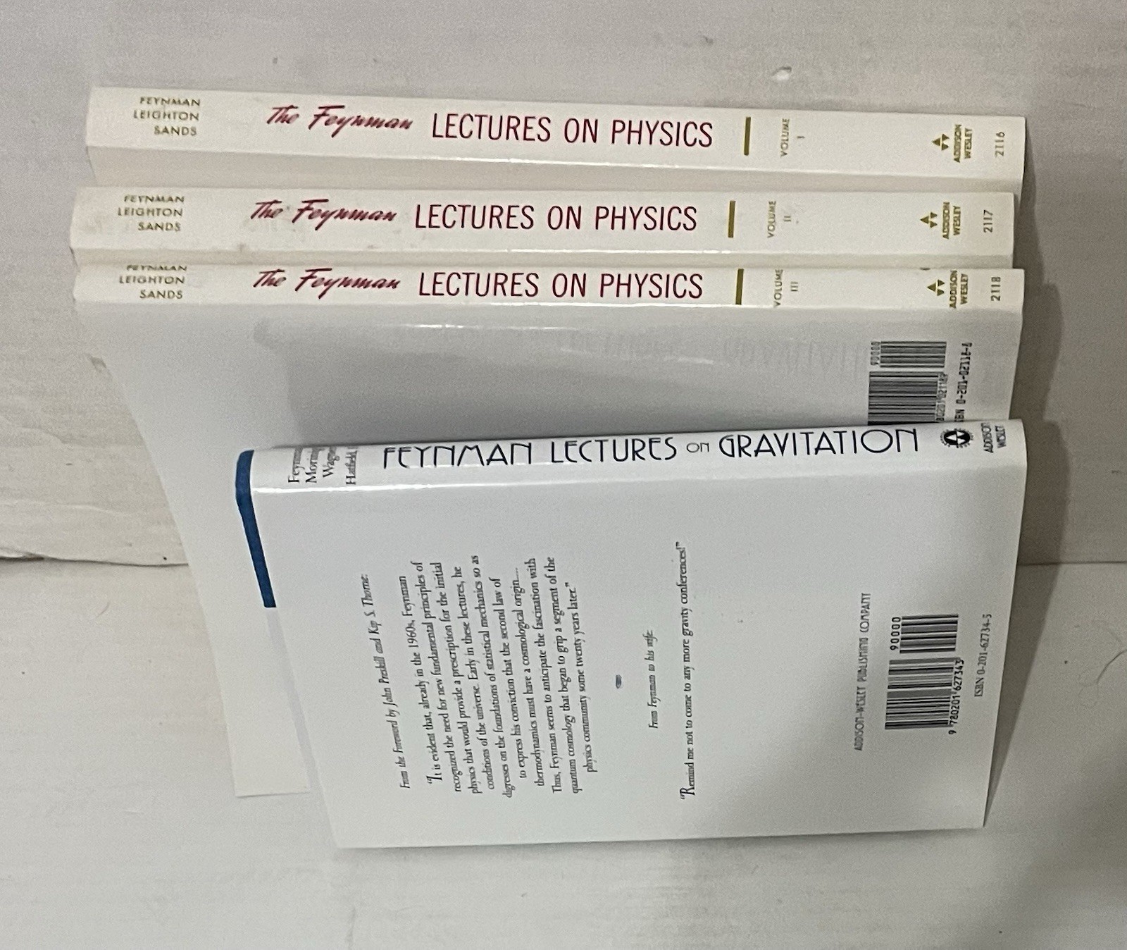 The Feynman Lectures on Physics 3 Vol Set Richard P. Feynman Softcover 1966 6th